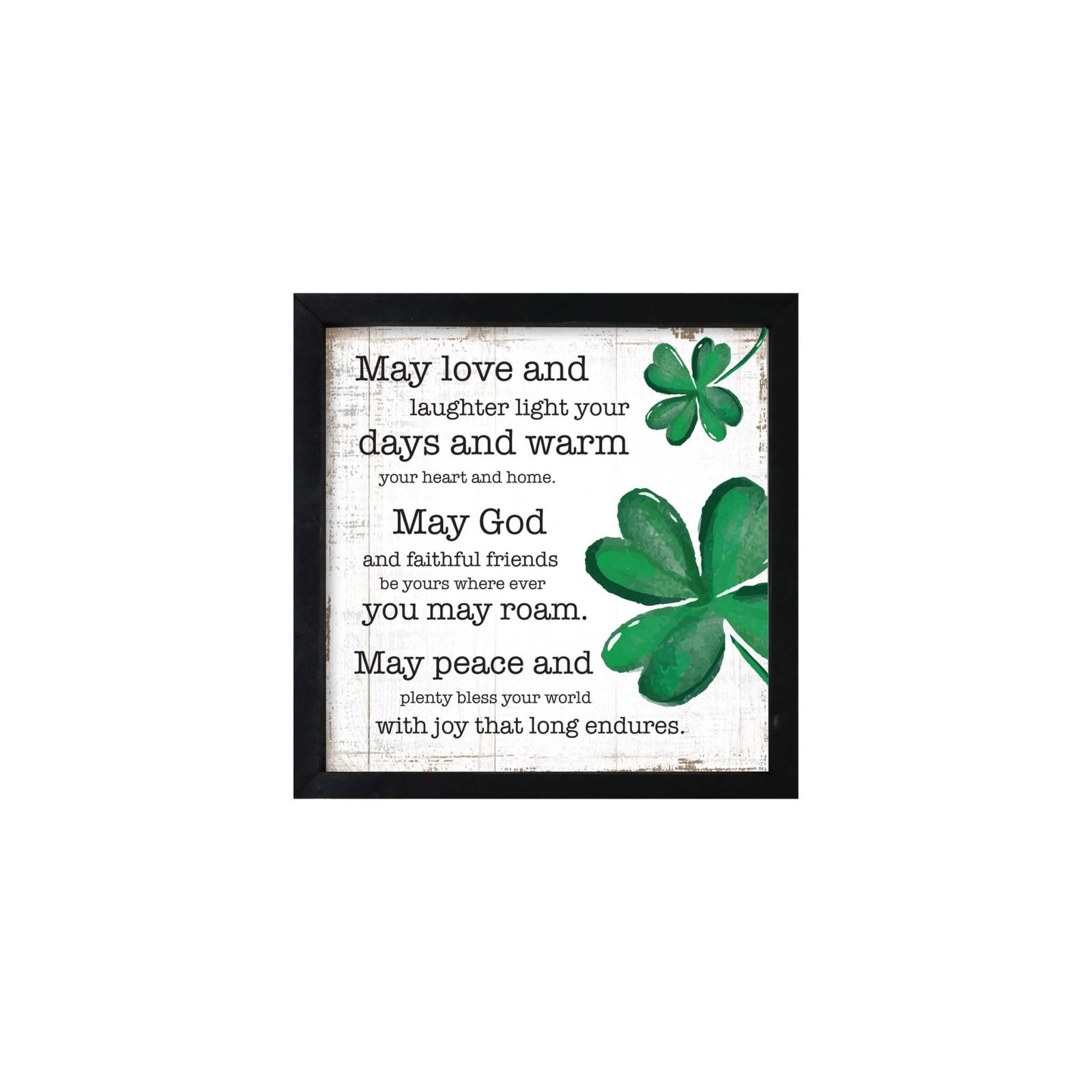 St. Patrick's Day Wooden Framed Shadow Box | Irish Blessing Modern Family Home Décorations - LifeSong Milestones