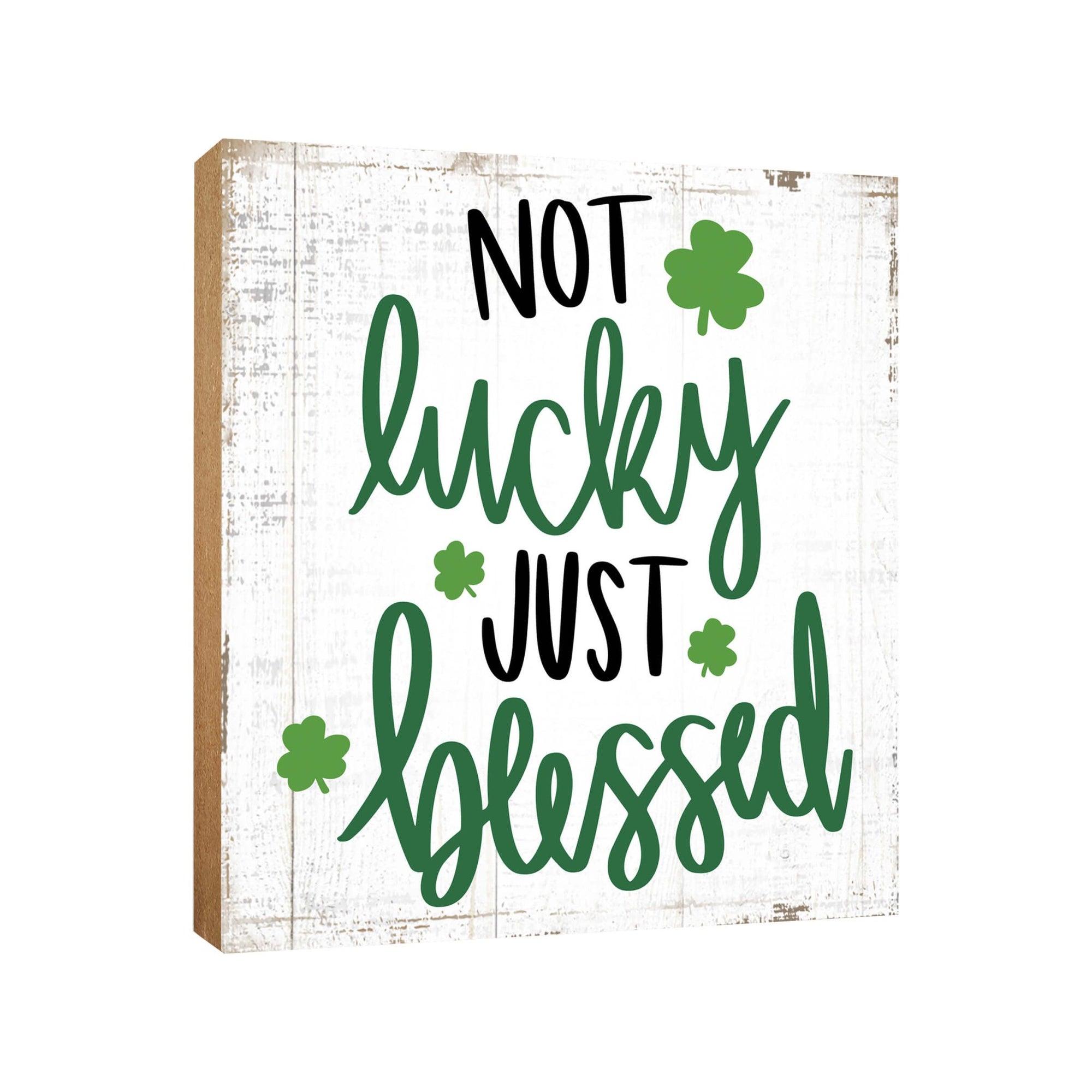 St. Patrick’s Day Wooden Tabletop Signs and Shelf Decor for Home Decorations - LifeSong Milestones