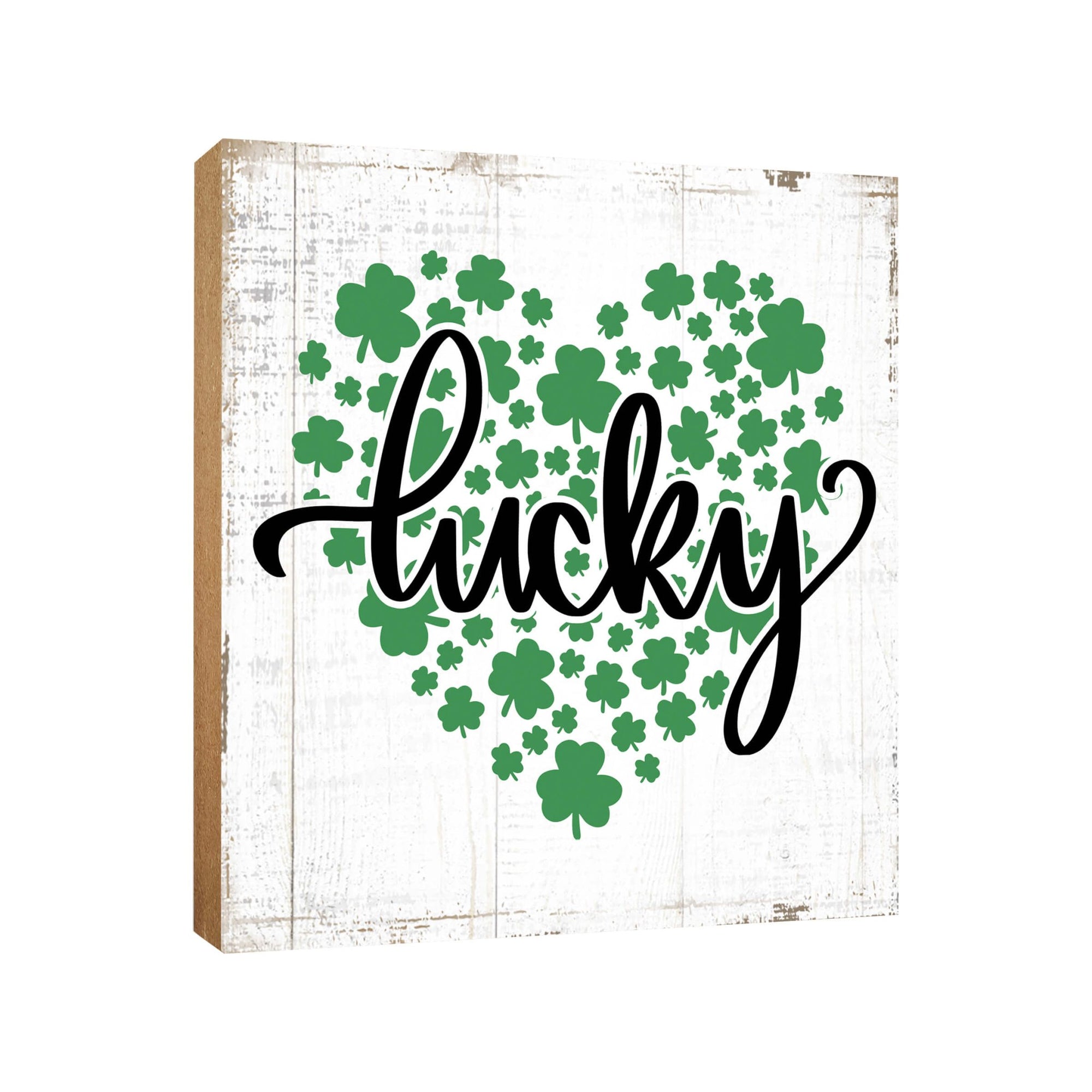 St. Patrick’s Day Wooden Tabletop Signs and Shelf Decor for Home Decorations - LifeSong Milestones