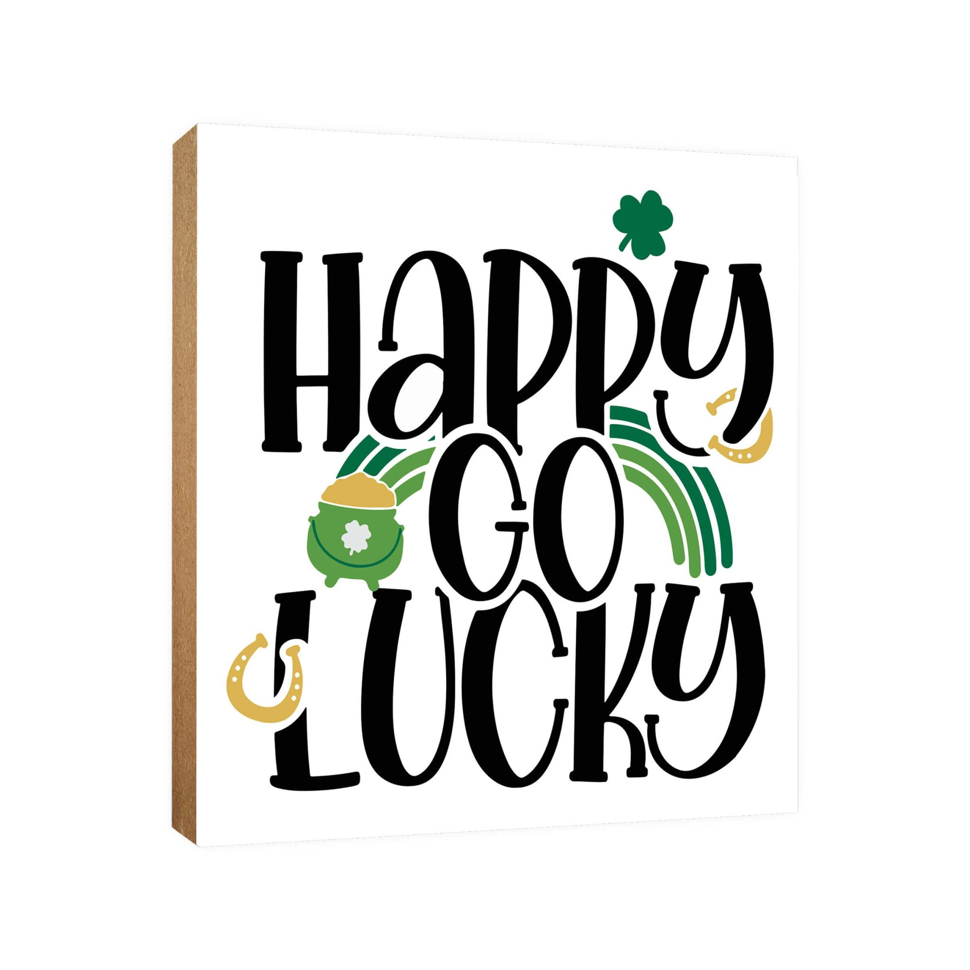 St. Patrick’s Day Wooden Tabletop Signs and Shelf Decor for Home Decorations - LifeSong Milestones