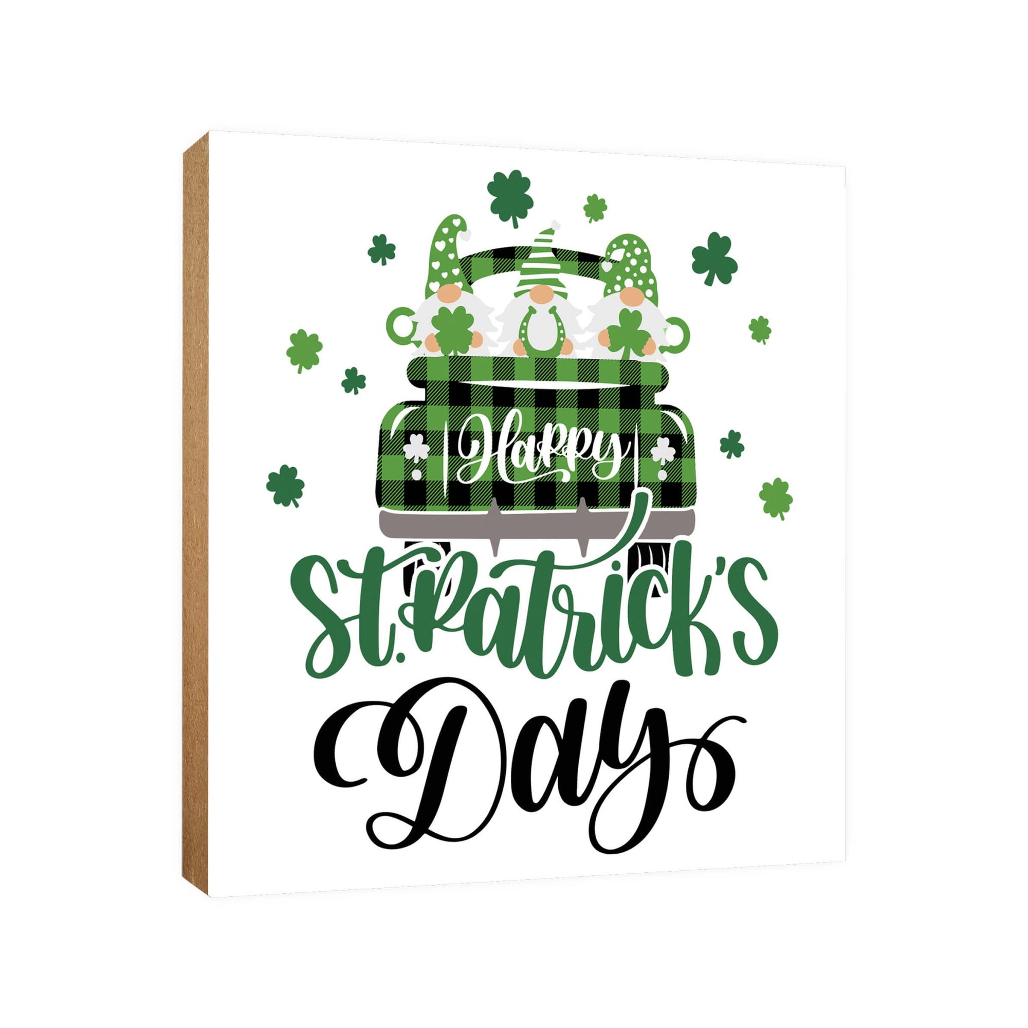 St. Patrick’s Day Wooden Tabletop Signs and Shelf Decor for Home Decorations - LifeSong Milestones