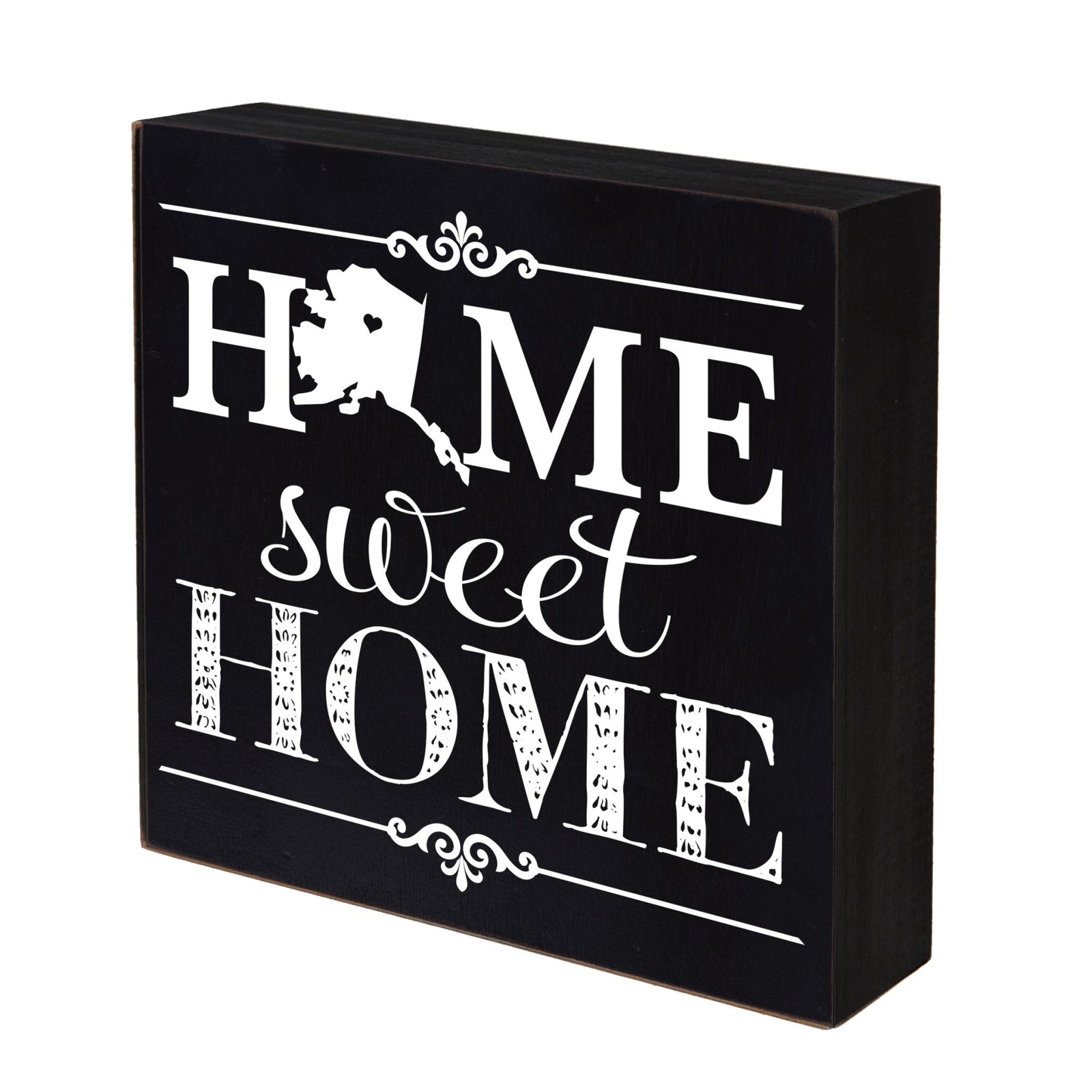 State Shadow Box Home Sweet Home 6x6 - Alaska - LifeSong Milestones