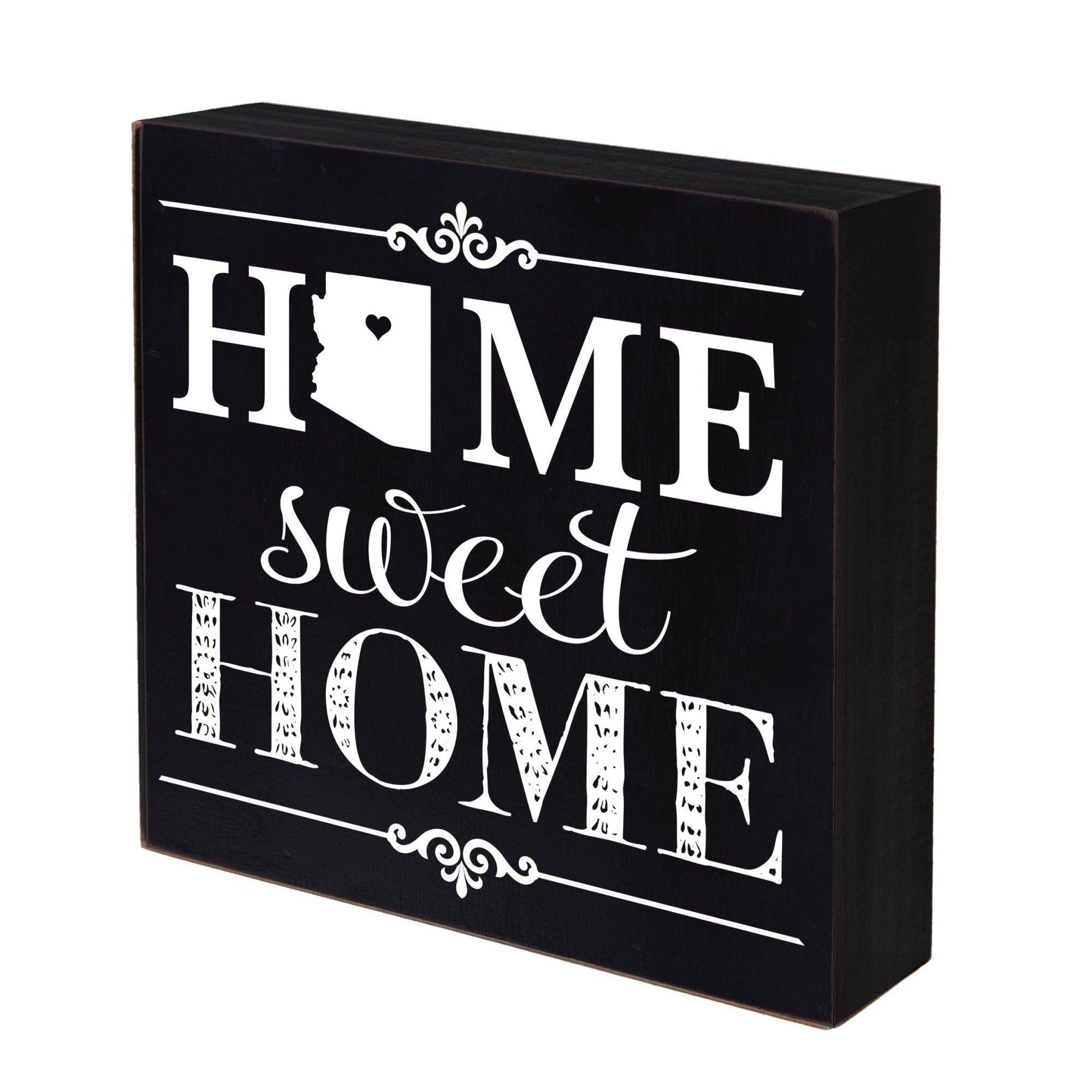 State Shadow Box Home Sweet Home 6x6 - Arizona - LifeSong Milestones