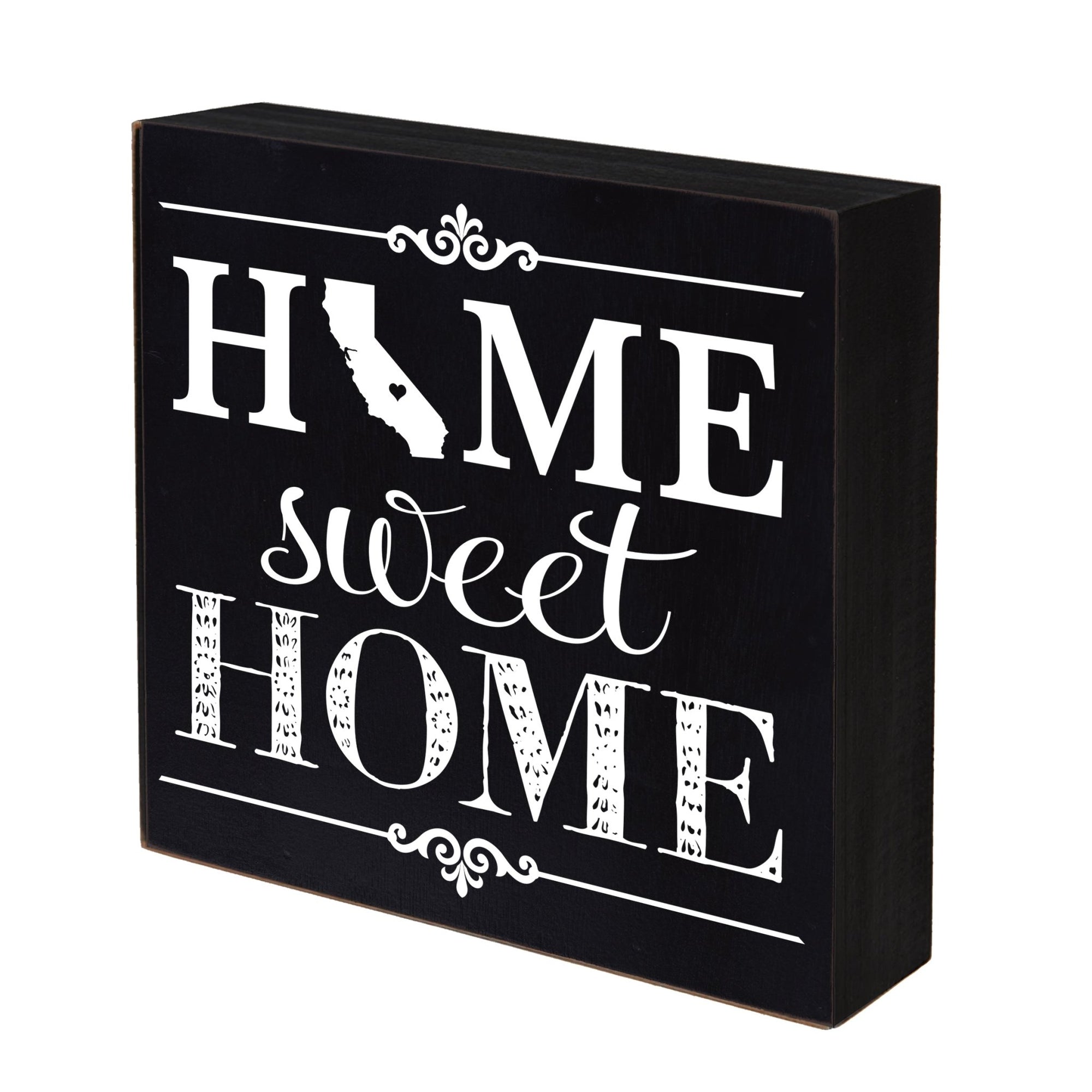 State Shadow Box Home Sweet Home 6x6 - California - LifeSong Milestones
