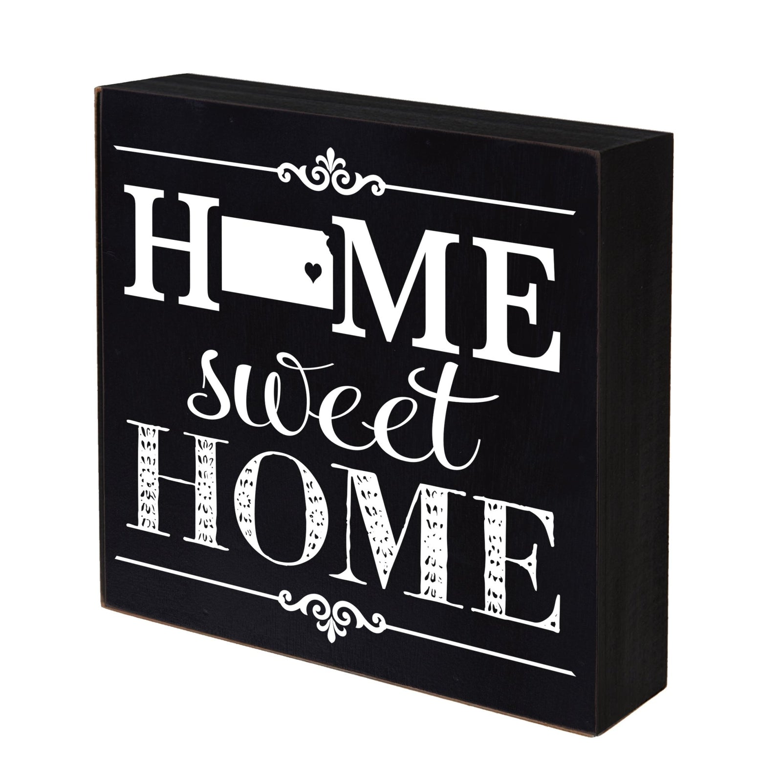 State Shadow Box Home Sweet Home 6x6 - Kansas - LifeSong Milestones