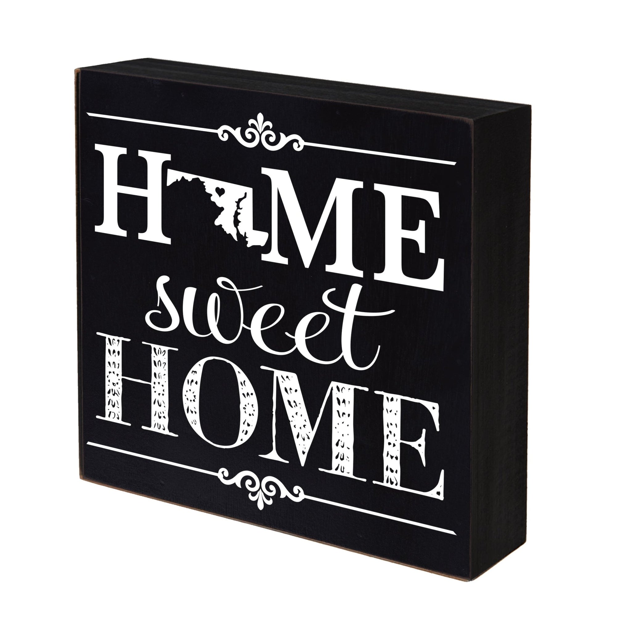 State Shadow Box Home Sweet Home 6x6 - Maryland - LifeSong Milestones
