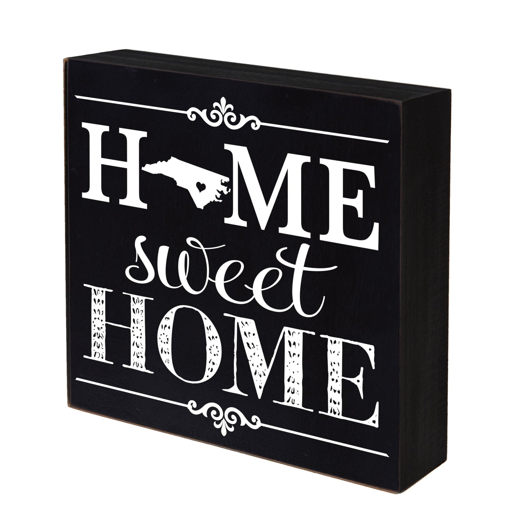 State Shadow Box Home Sweet Home 6x6 - North Carolina - LifeSong Milestones