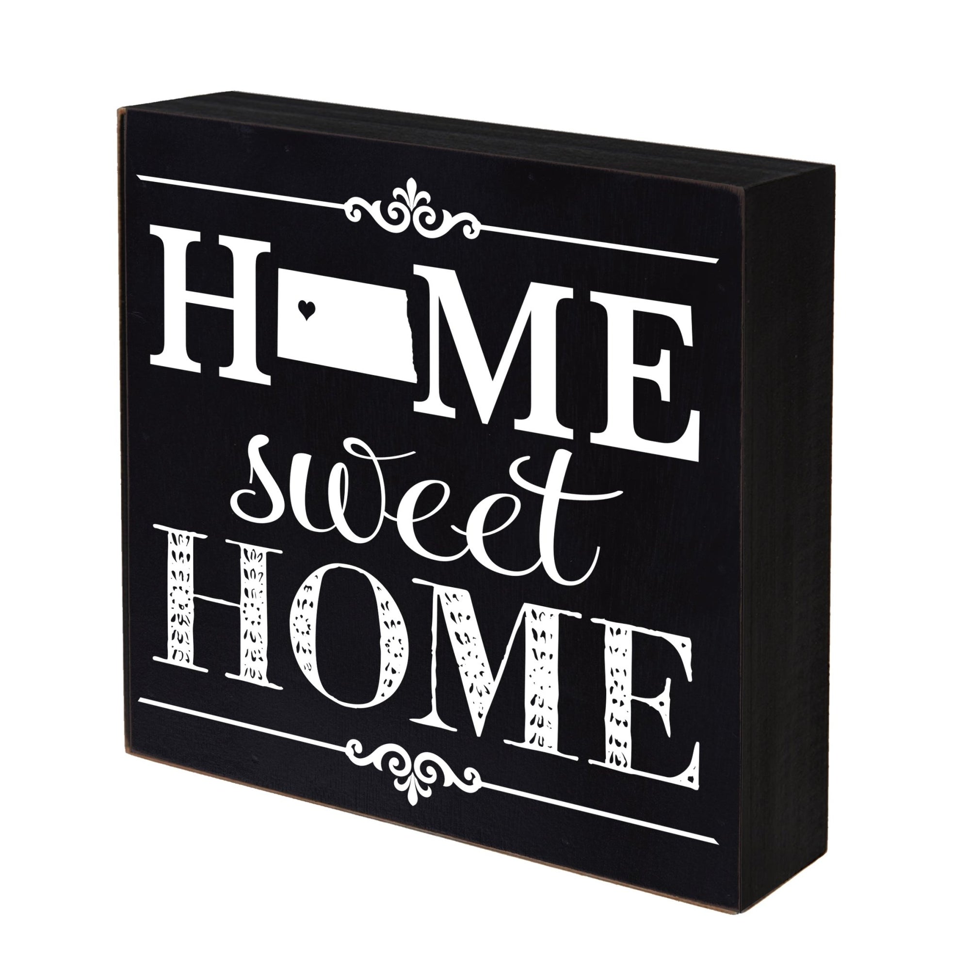 State Shadow Box Home Sweet Home 6x6 - North Dakota - LifeSong Milestones