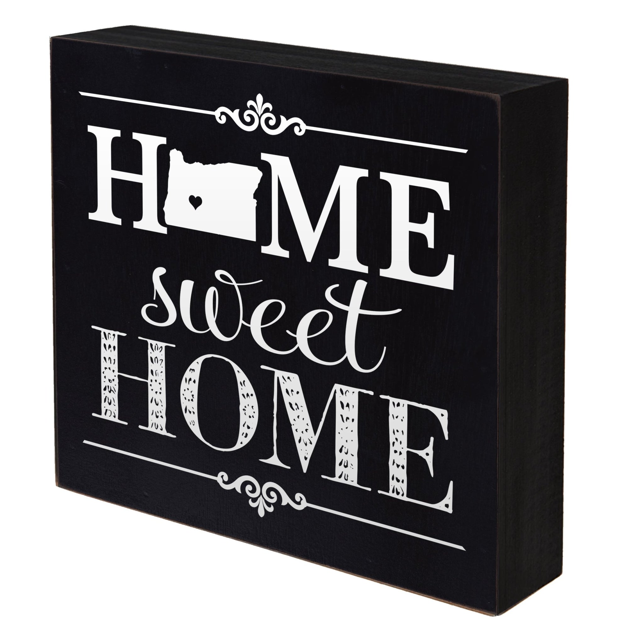 State Shadow Box Home Sweet Home 6x6 - Oregon - LifeSong Milestones