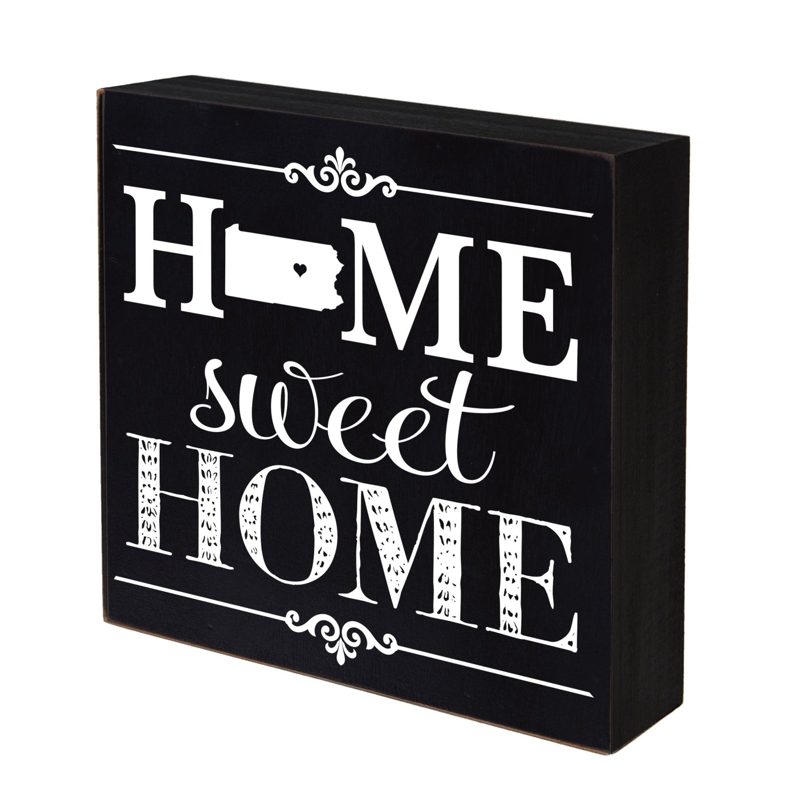 State Shadow Box Home Sweet Home 6x6 - Pennsylvania - LifeSong Milestones