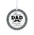 Stepdads White Ornament With Inspirational Message Gift Ideas - Bonus Dad - LifeSong Milestones