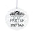 Stepdads White Ornament With Inspirational Message Gift Ideas - Worlds Greatest Dad - LifeSong Milestones