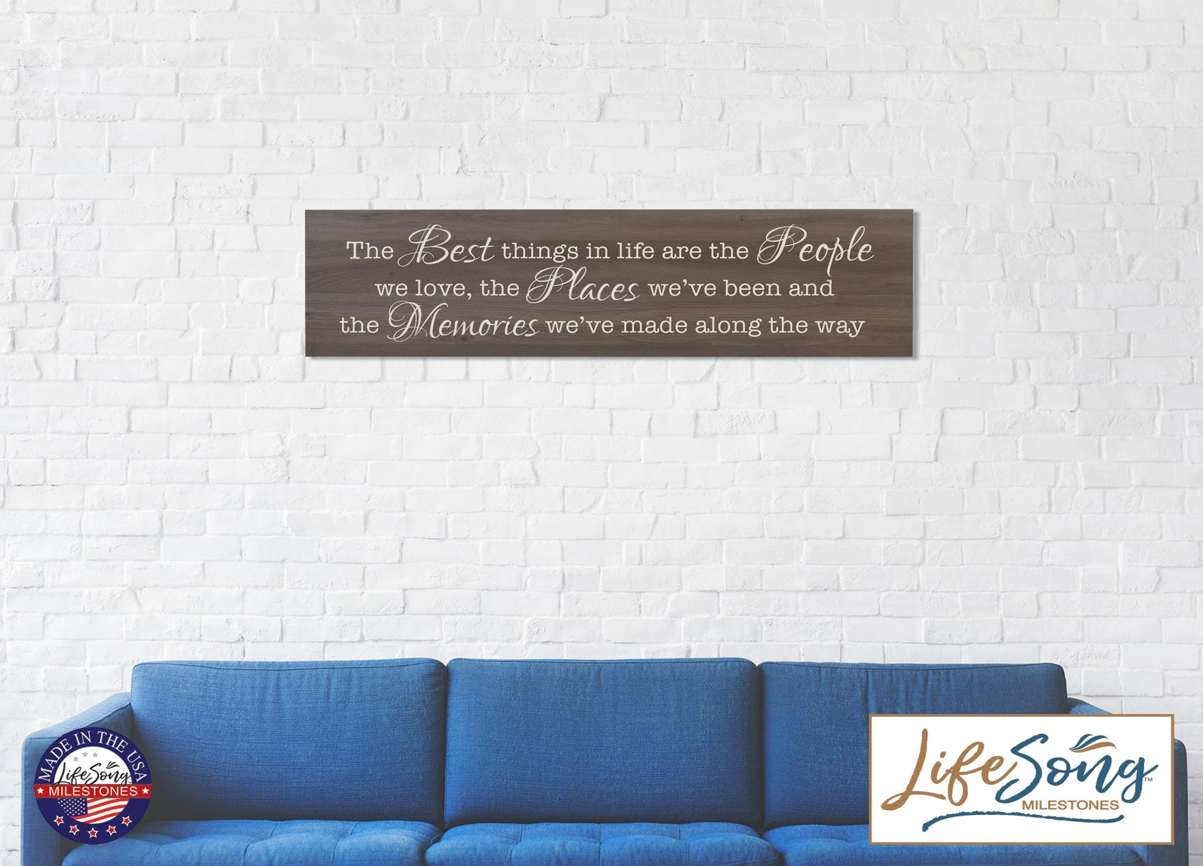 The Best Things In Life are the People Decorative Wall Art Sign - LifeSong Milestones