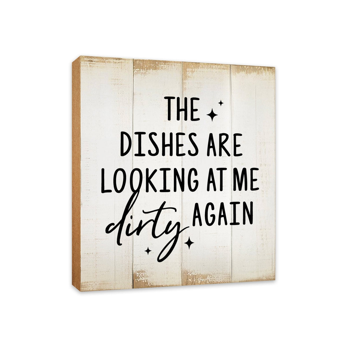 The Dishes Are Looking At Me Vintage-Inspired Wooden Kitchen Shelf Décor For Housewarming Gift Ideas - LifeSong Milestones