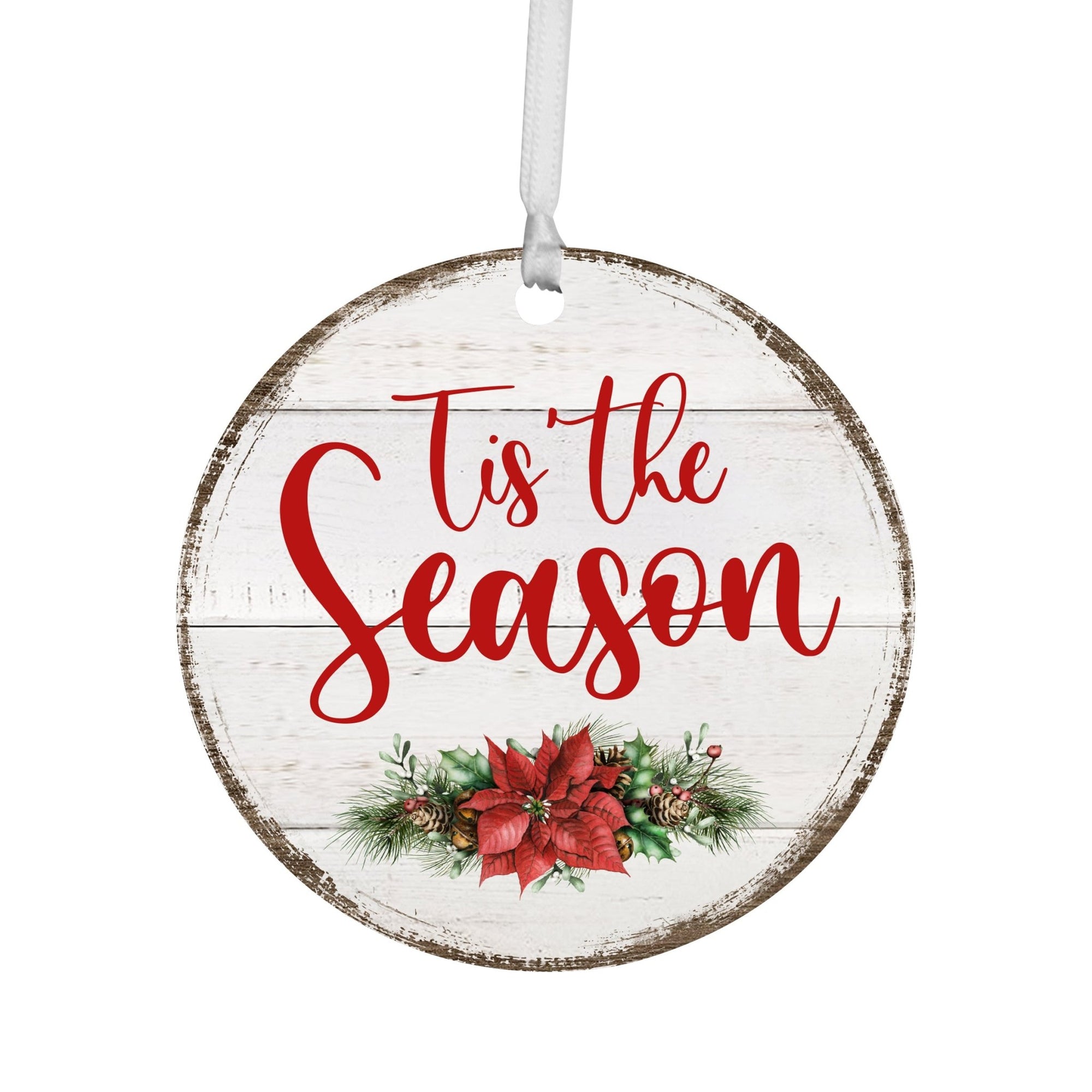 Tis The Season| Hanging Christmas Ornament 3.75 in - LifeSong Milestones