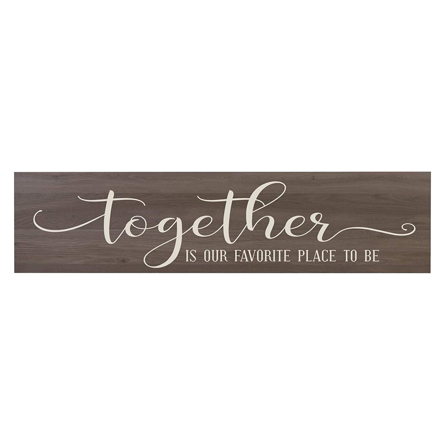 Together is Our Favorite Wall Sign Art size 10 x 40 - LifeSong Milestones