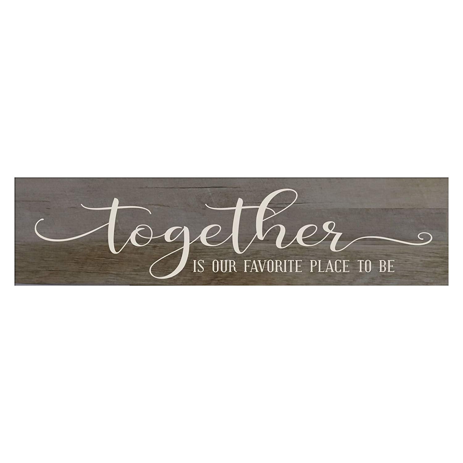 Together is Our Favorite Wall Sign Art size 10 x 40 - LifeSong Milestones