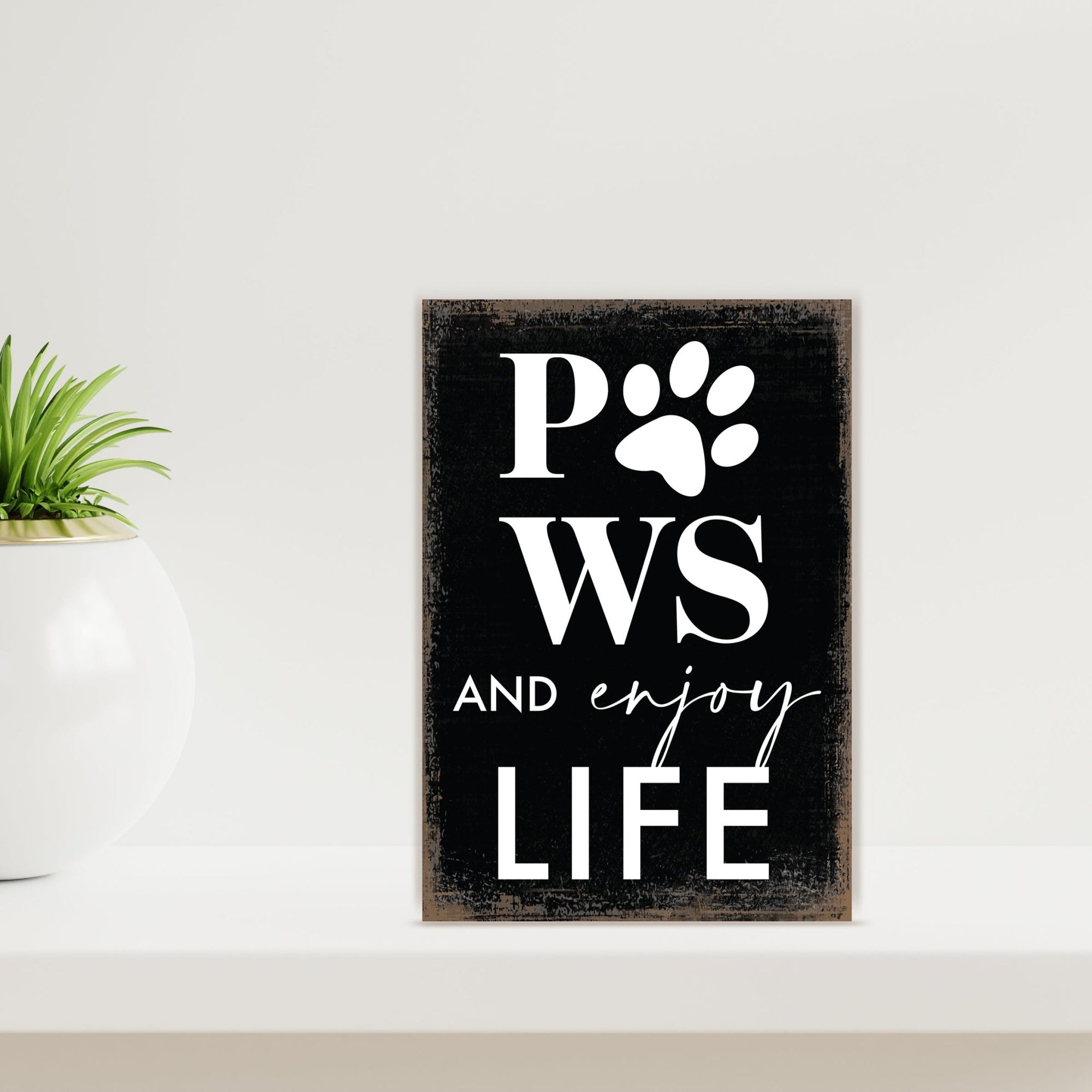 Unique Pet Shelf Décor and Tabletop Signs for Home Décor - LifeSong Milestones