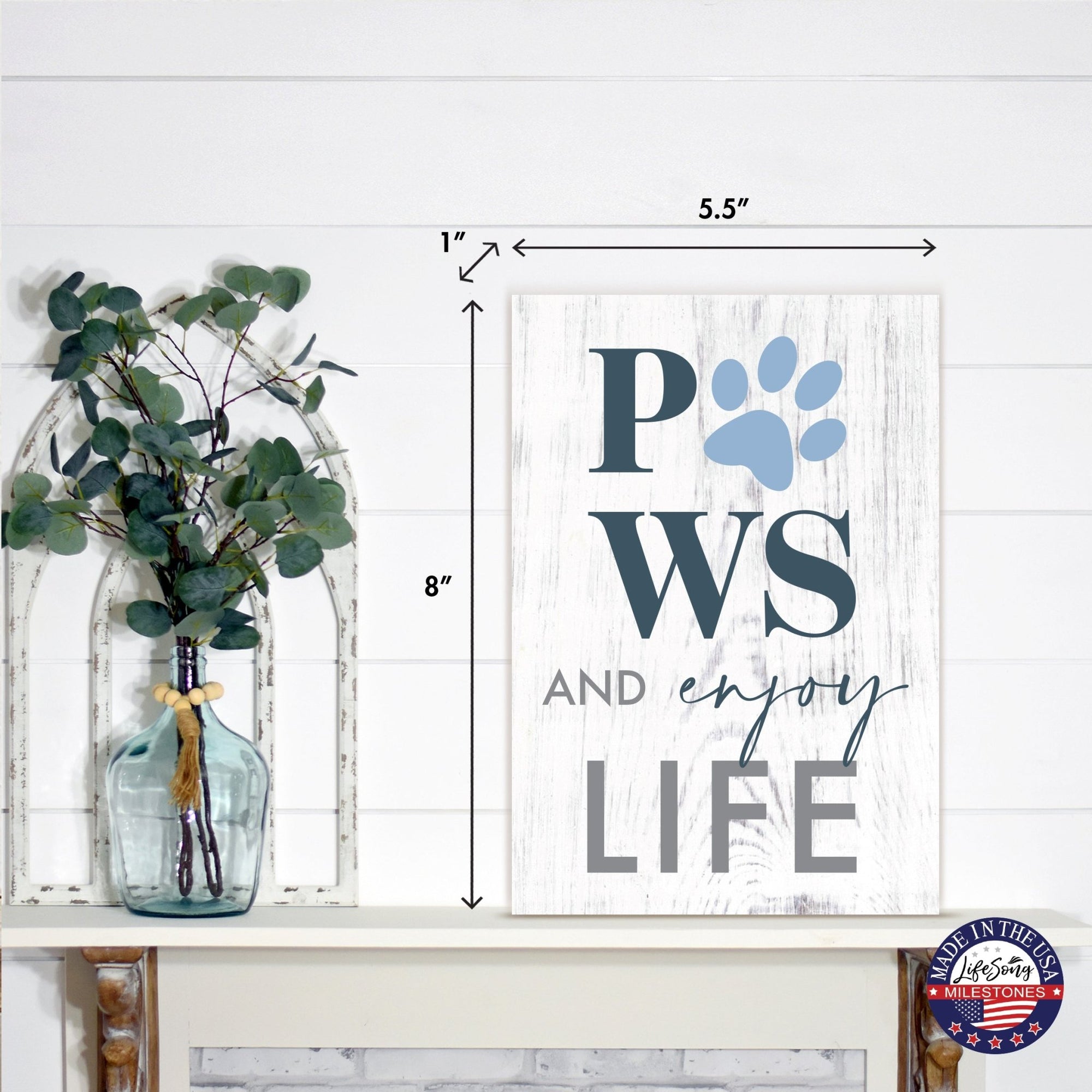 Unique Pet Shelf Décor and Tabletop Signs for Home Décor - LifeSong Milestones