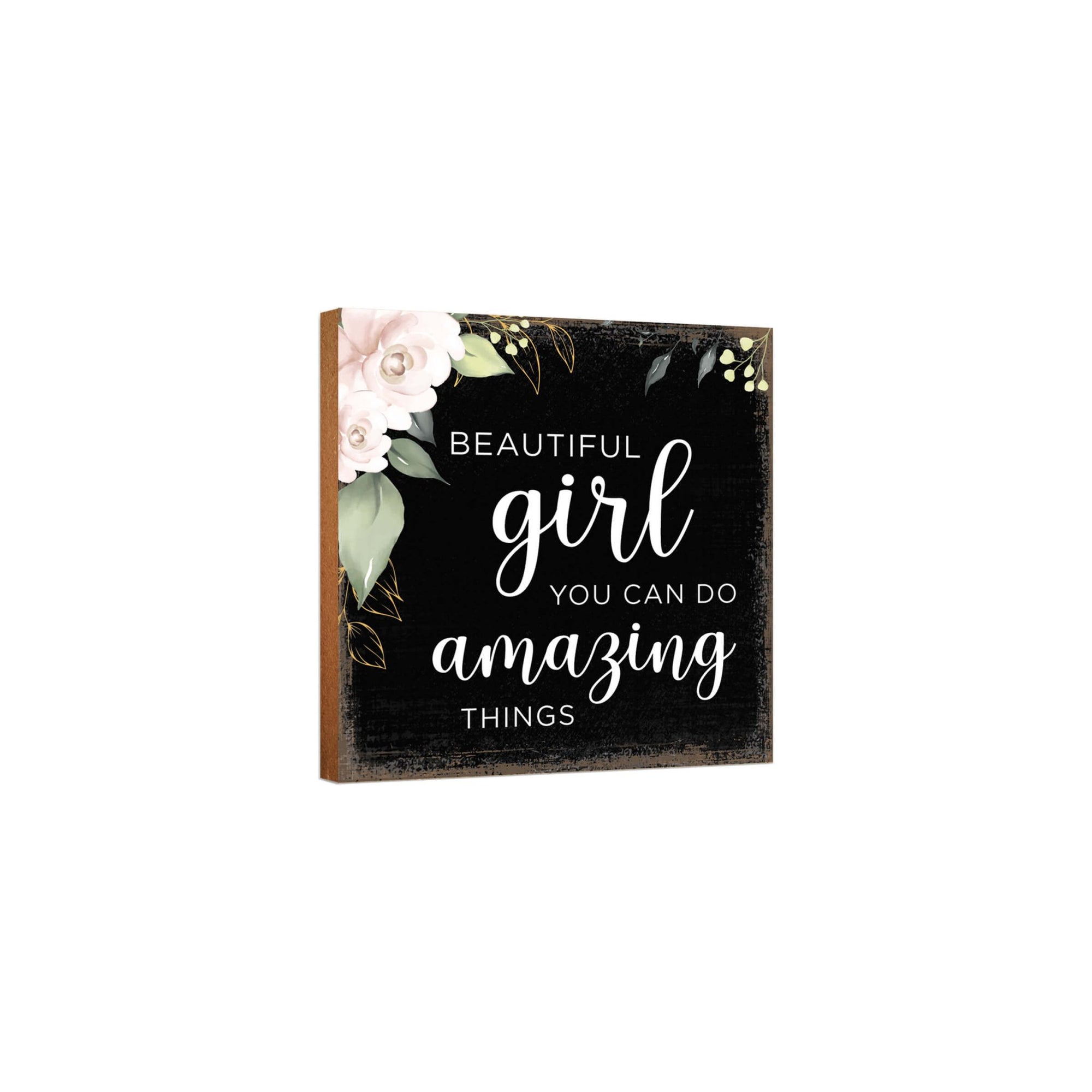 Unique Shelf Decor and Table Top Signs Gift for Daughter - LifeSong Milestones