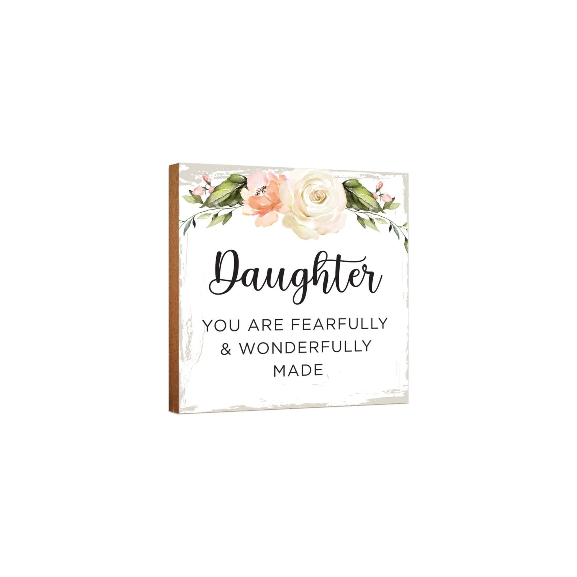 Unique Shelf Decor and Table Top Signs Gift for Daughter - LifeSong Milestones