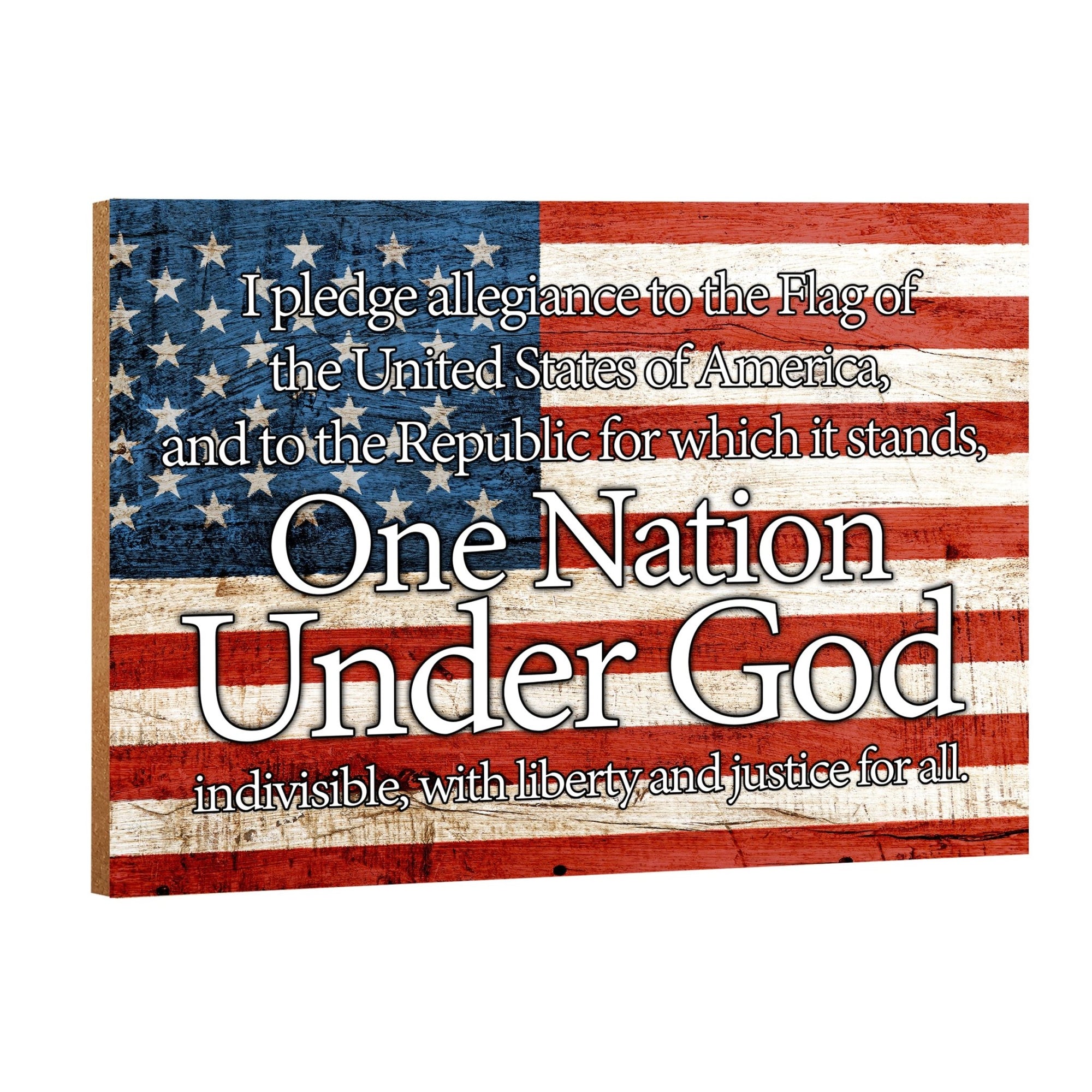 Unique Shelf Décor and Tabletop Americana Wooden Signs - LifeSong Milestones