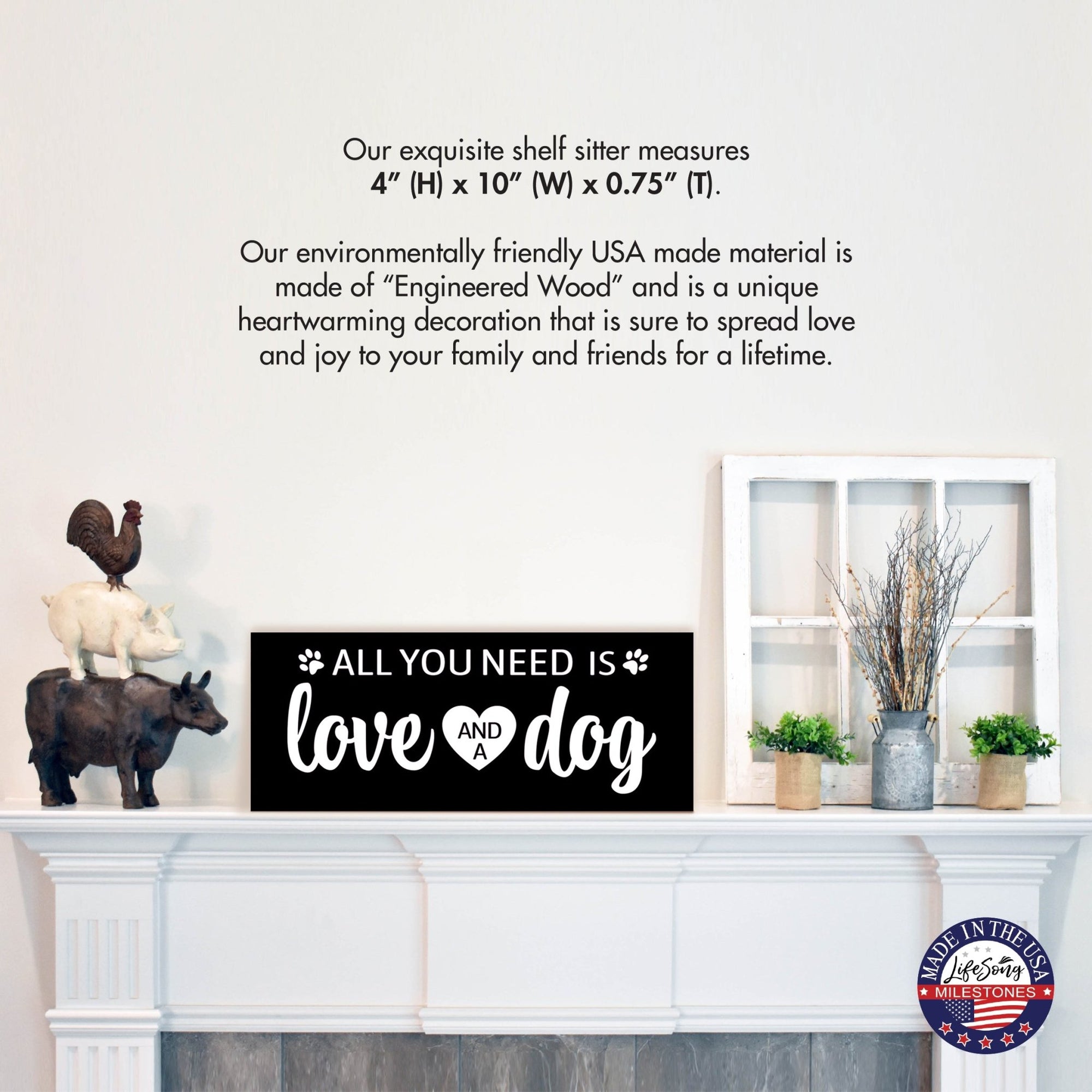 Unique Shelf Décor and Tabletop Signs for Pet - LifeSong Milestones