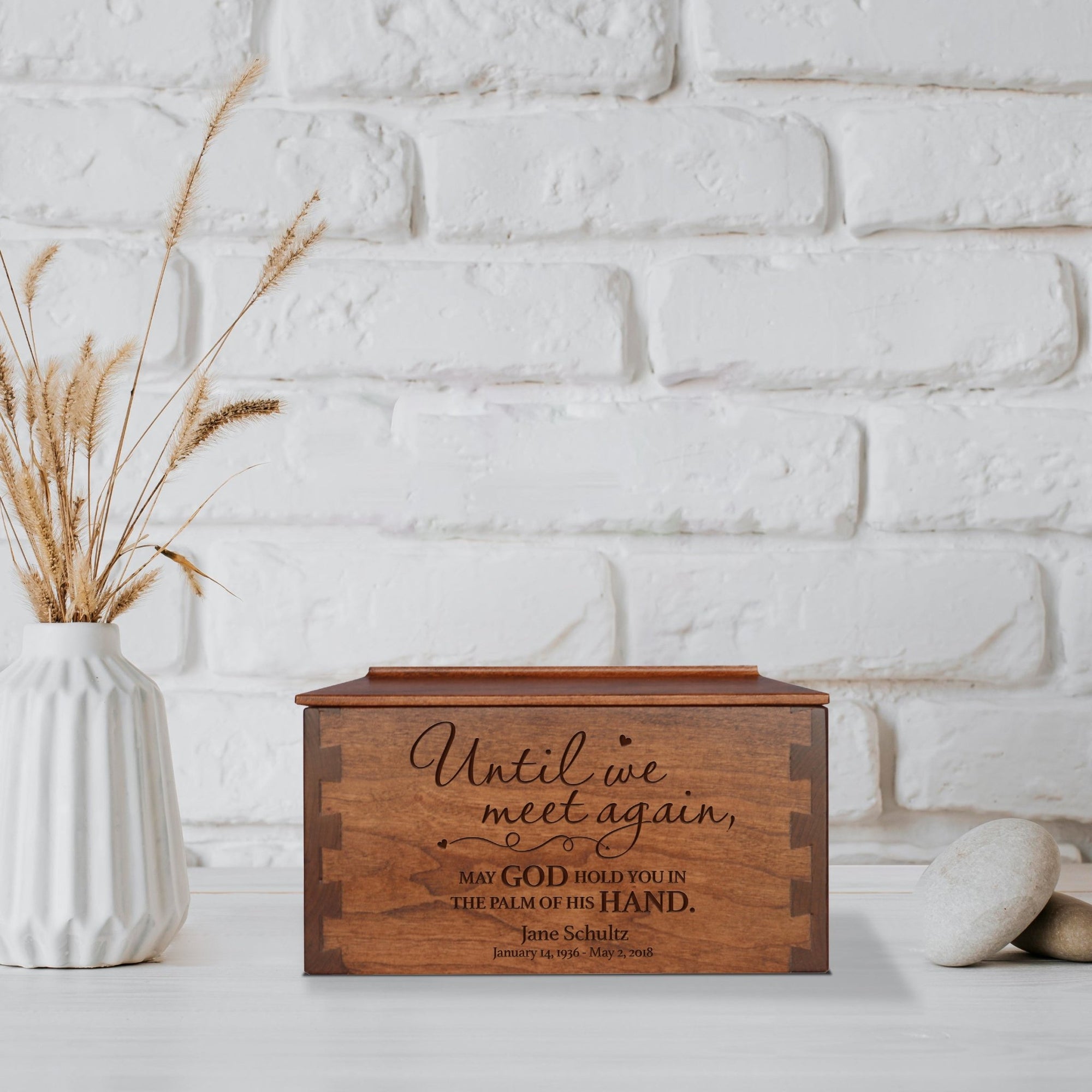 Personalized Unique Handcrafted Cremation Urn Box for Memorial Ashes