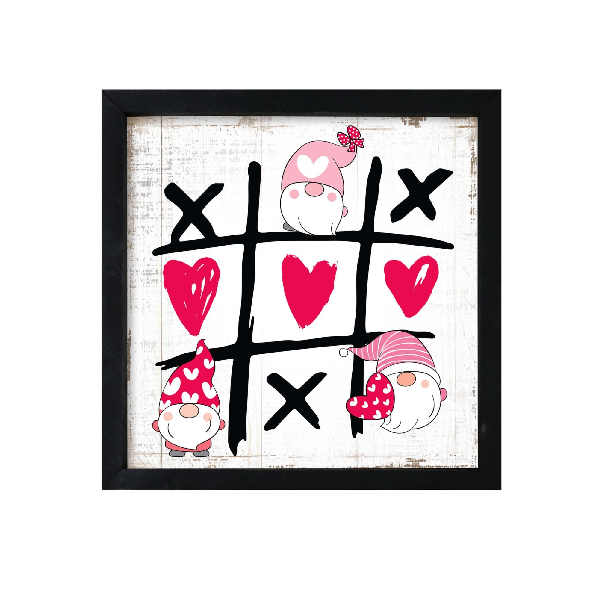 Valentine’s Day Wooden Framed Shadow Box Modern Home Décor - LifeSong Milestones