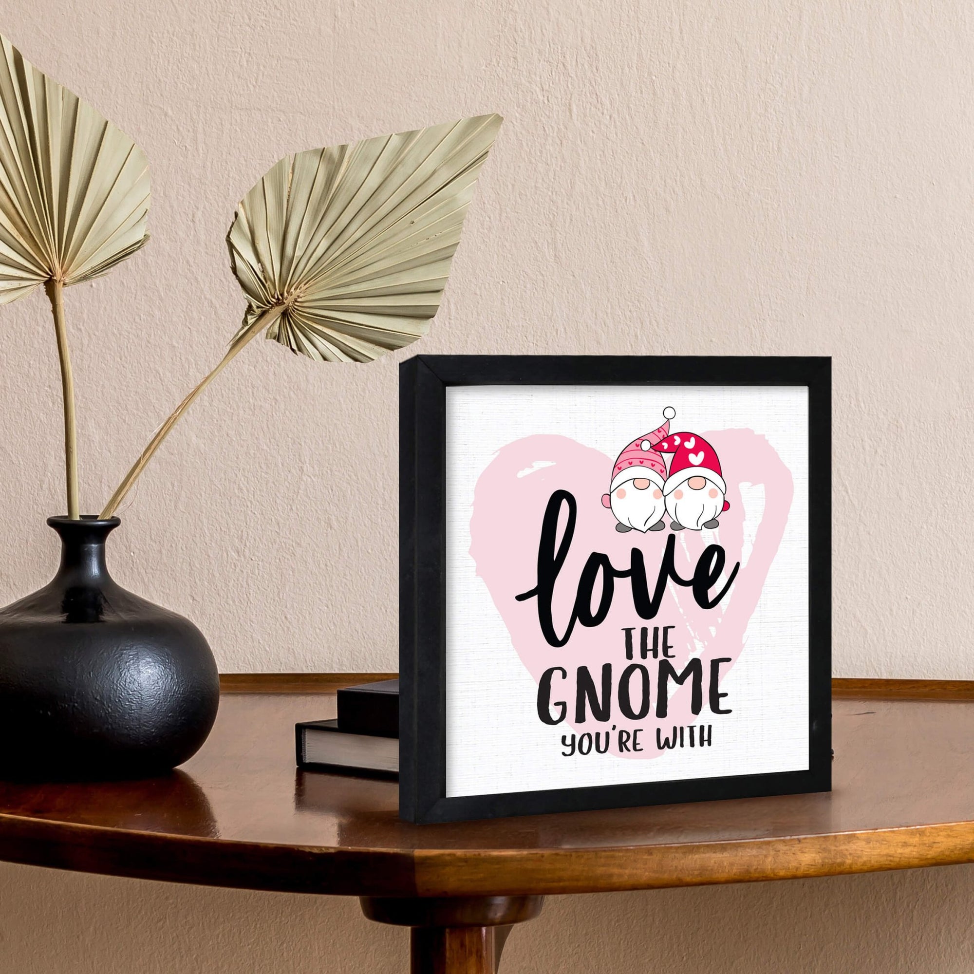 Valentine’s Day Wooden Framed Shadow Box Modern Home Décor - LifeSong Milestones