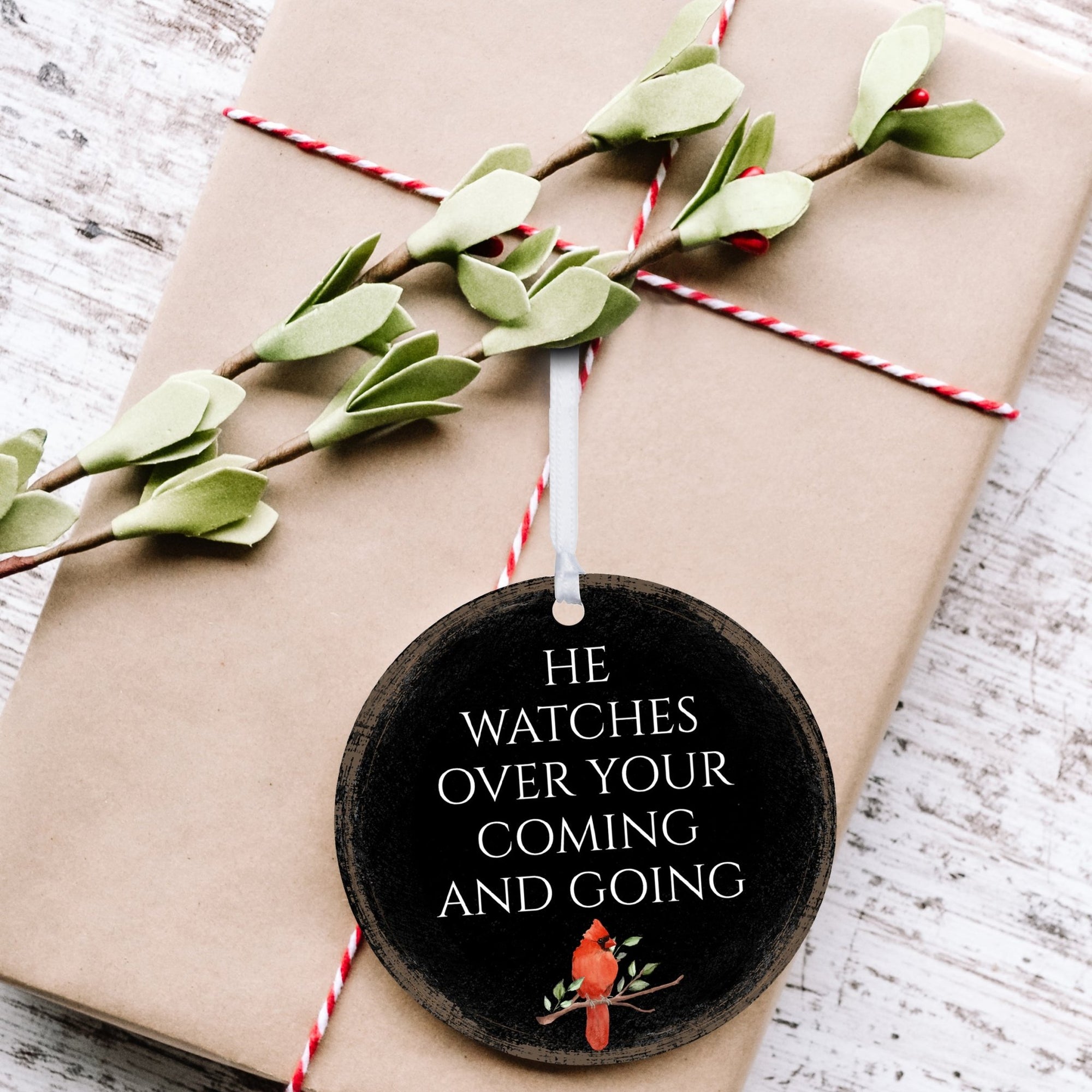 Vintage-Inspired Cardinal Ornament With Everyday Verses Gift Ideas - He Watches - LifeSong Milestones
