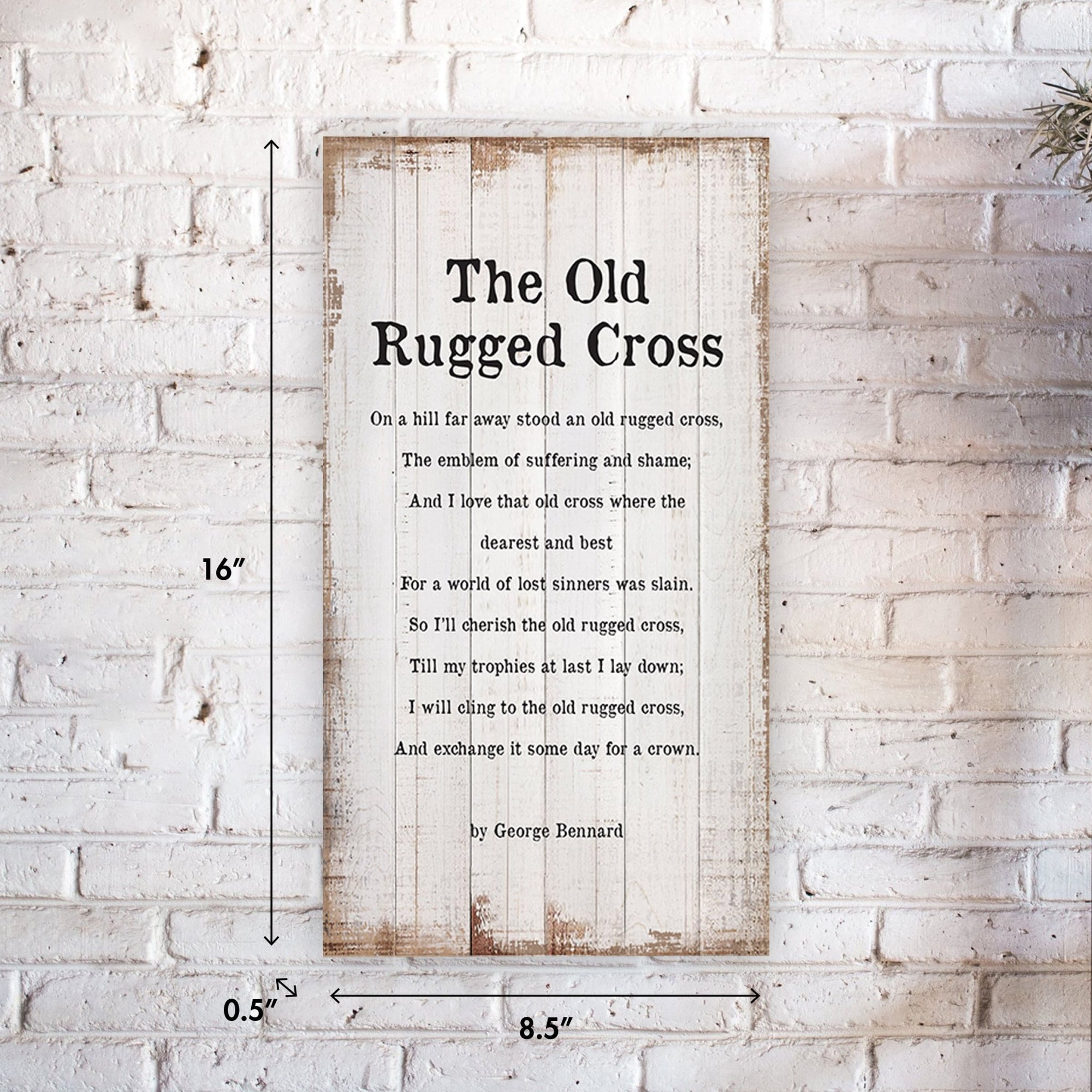Vintage-Inspired Wooden Wall Hanging Plaque For Home, Offices, & Gift Ideas - The Old Rugged - LifeSong Milestones