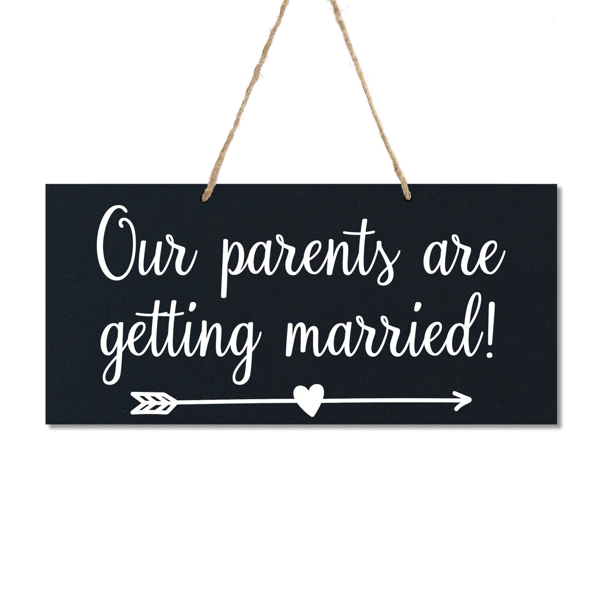 Wedding Rope Sign Decoration For Dog - Our Parents Arrow - LifeSong Milestones