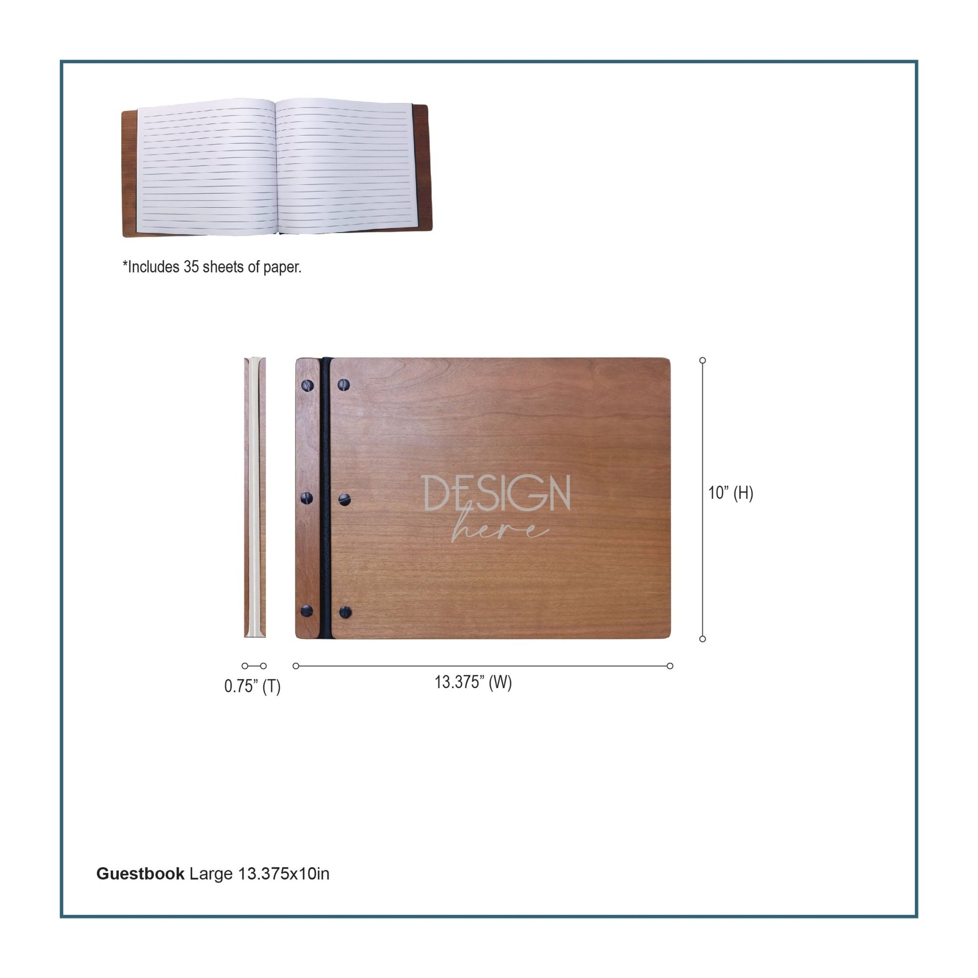 Wedding Vow Guest Book 3 Piece - Design A - LifeSong Milestones