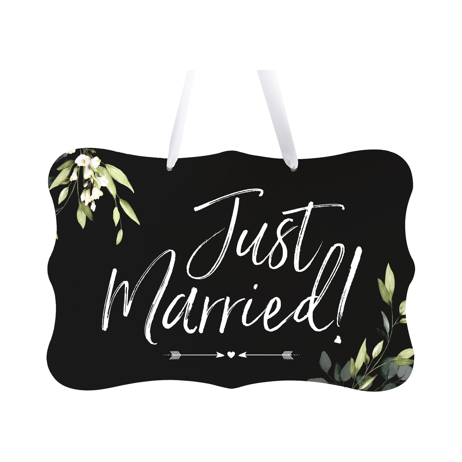 Wedding Wall Hanging Sign - Just Married - LifeSong Milestones