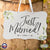 Wedding Wall Hanging Sign - Just Married - LifeSong Milestones