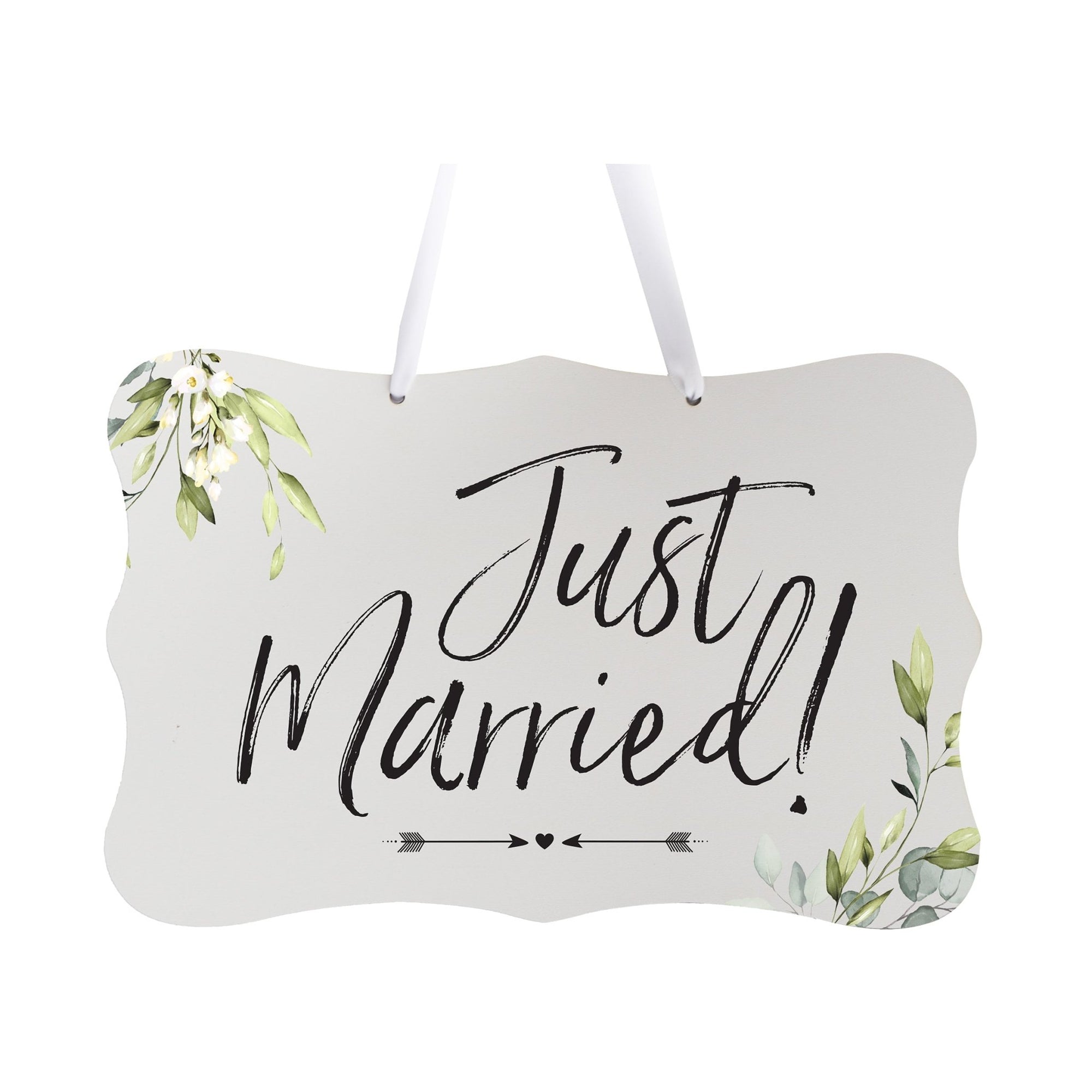 Wedding Wall Hanging Sign - Just Married - LifeSong Milestones