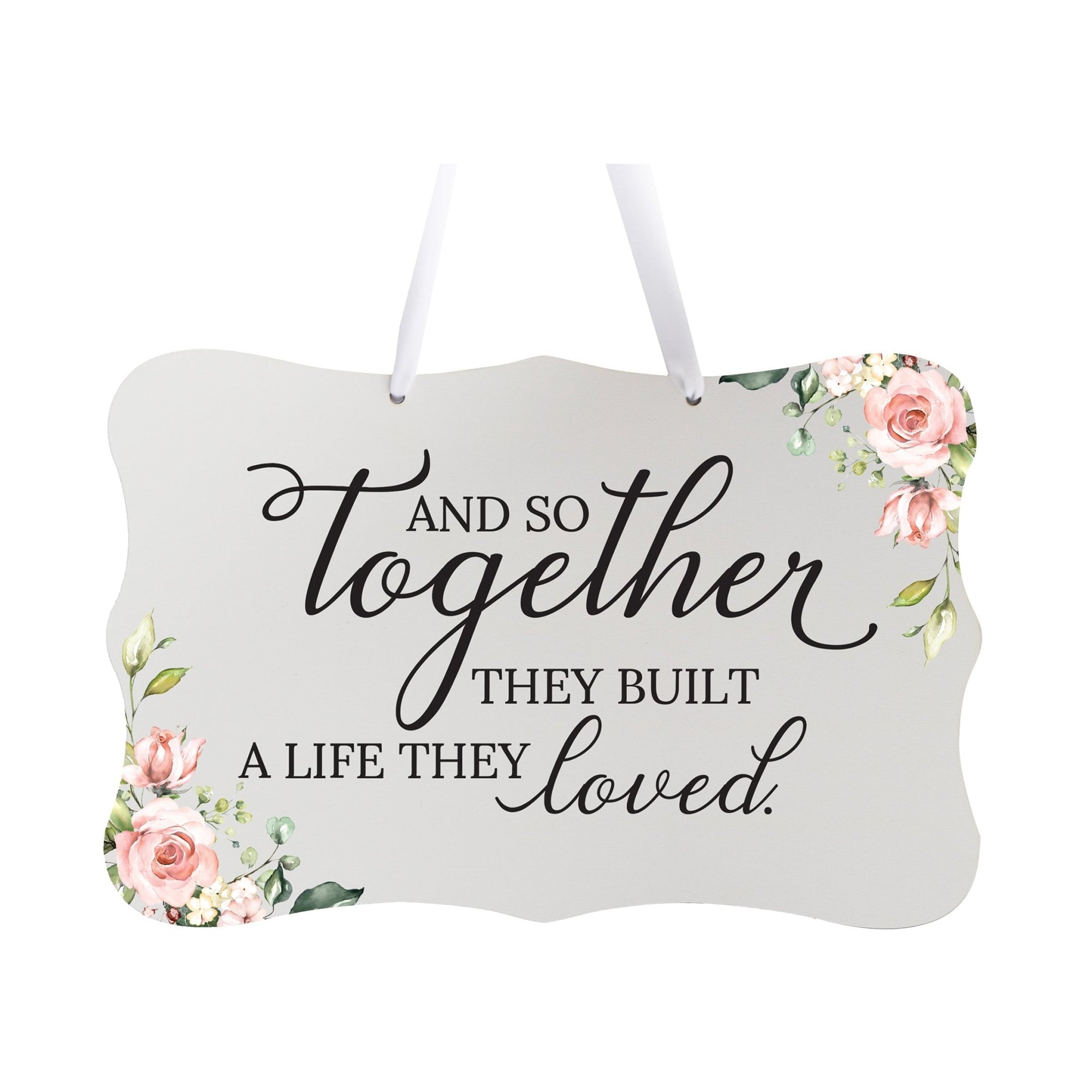 Wedding Wall Hanging Signs For Ceremony And Reception For Couples - And So Together - LifeSong Milestones