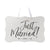 Wedding Wall Hanging Signs For Ceremony And Reception For Couples - Just Married (Heart) - LifeSong Milestones