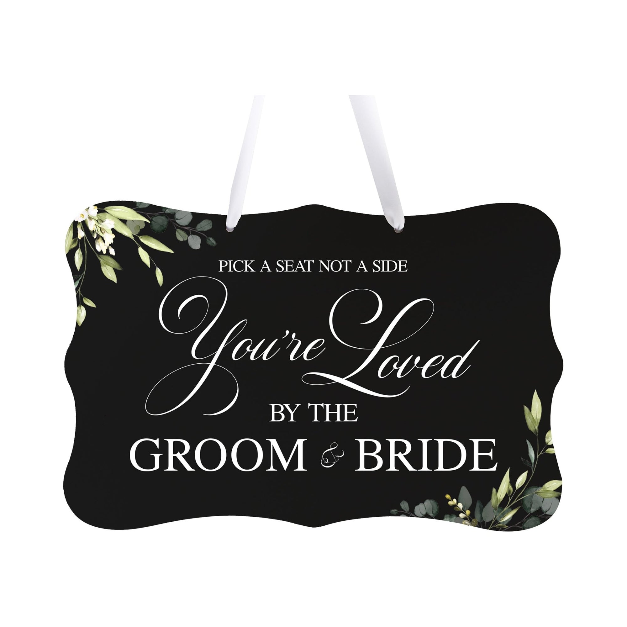 Wedding Wall Hanging Signs For Ceremony And Reception For Couples - Pick A Seat - LifeSong Milestones