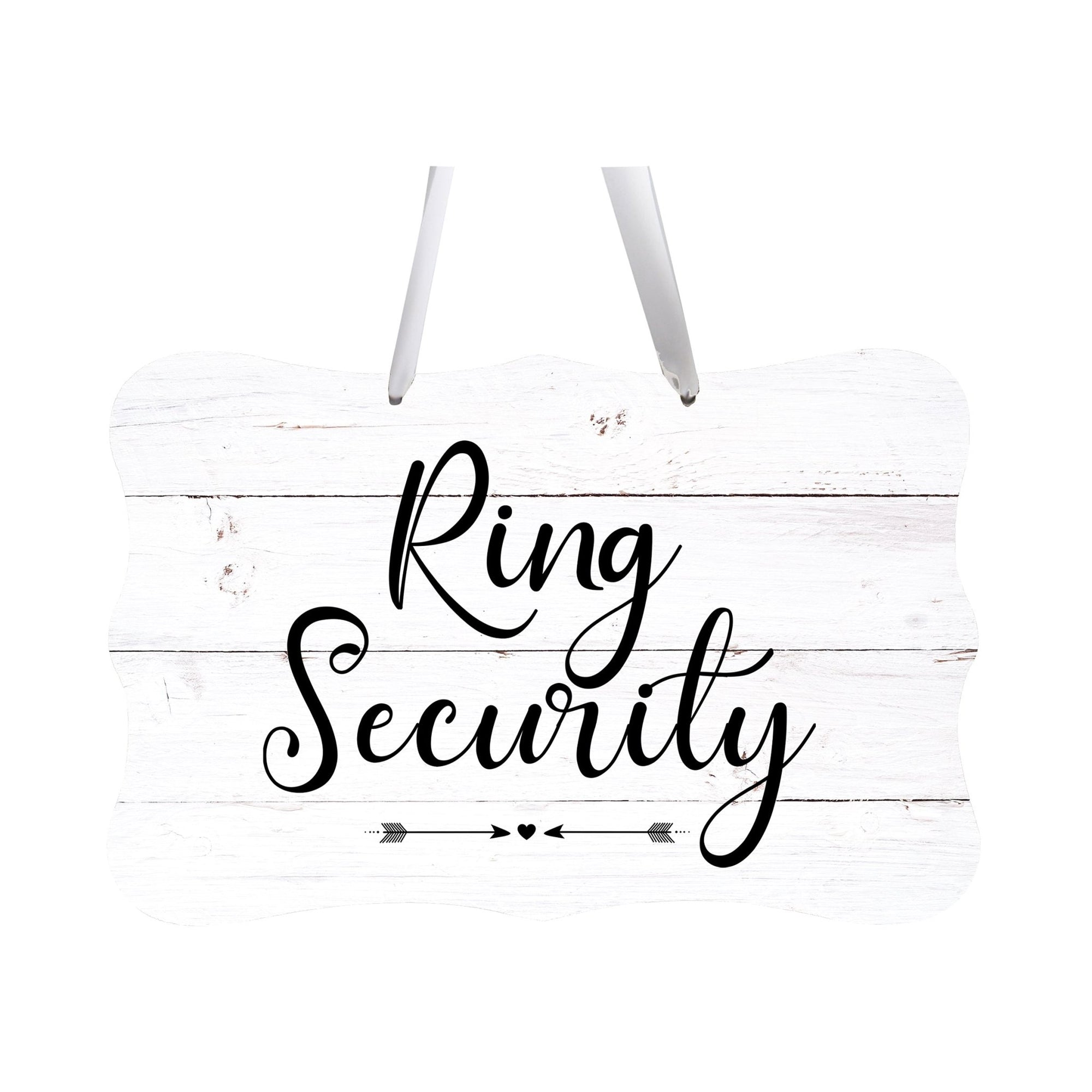 Wedding Wall Hanging Signs For Ceremony And Reception For Couples - Ring Security - LifeSong Milestones