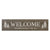 Welcome Wooden Wall Sign with Tree Art Size Salt Oak 10 x 40 - LifeSong Milestones