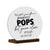 White Round Sign With Wooden Base For Grandparents Gift Ideas - You Ain’t Perfect Pops - LifeSong Milestones