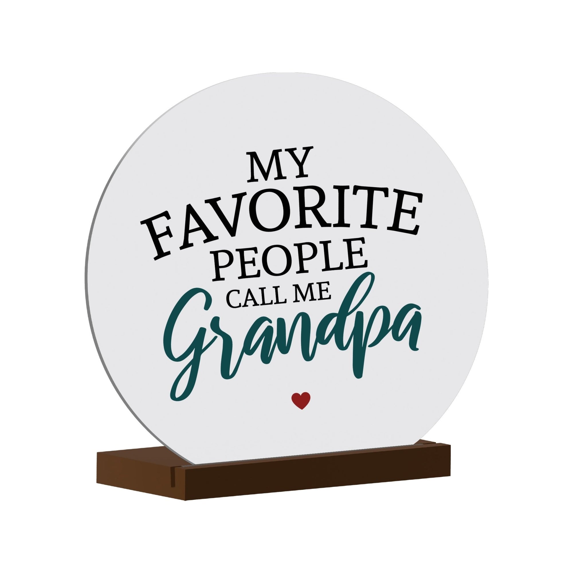 White Round Sign With Wooden Base For Grandparents Gift Ideas - Your Are A Fantastic - LifeSong Milestones