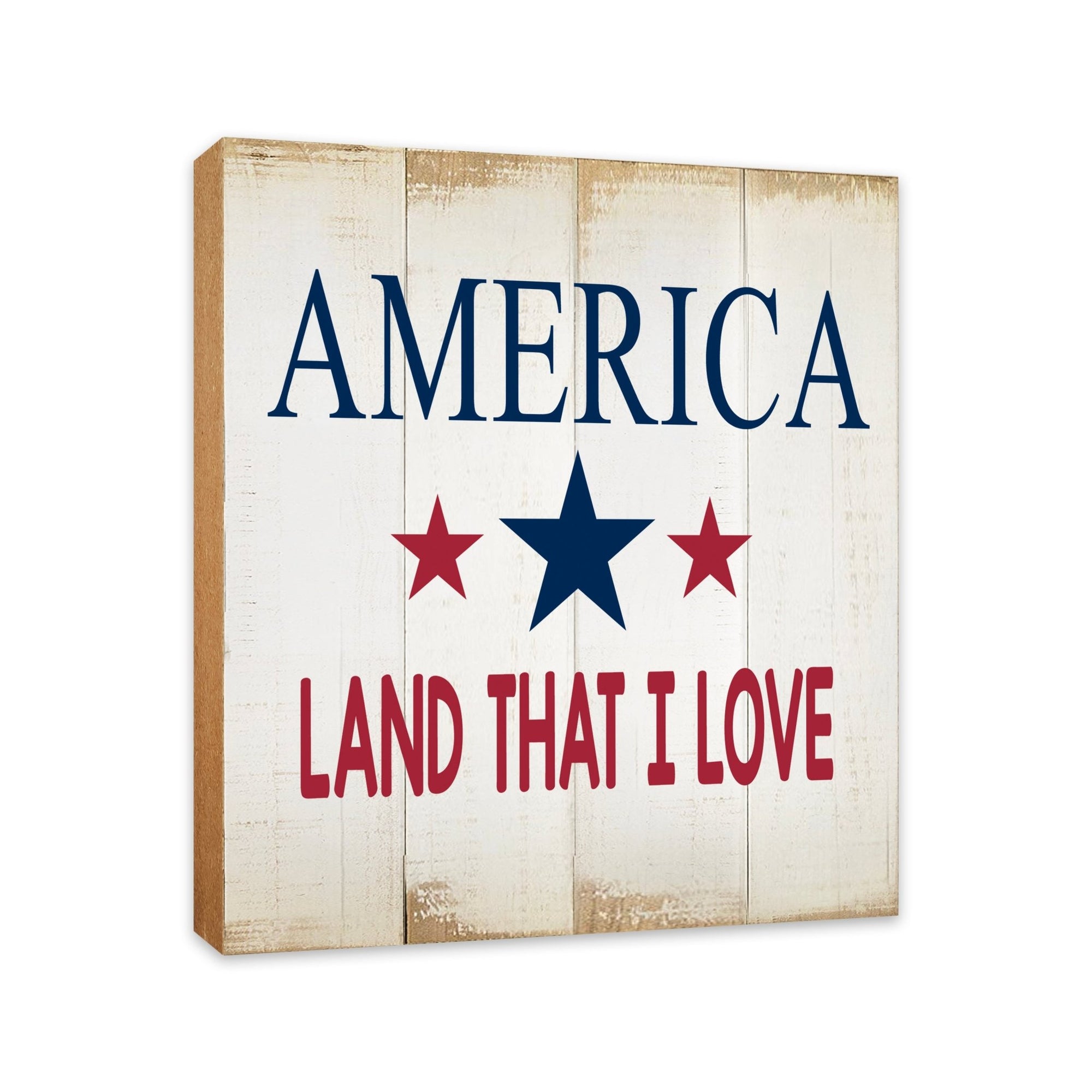 Wooden Americana Shelf Décor and Tabletop Signs - LifeSong Milestones