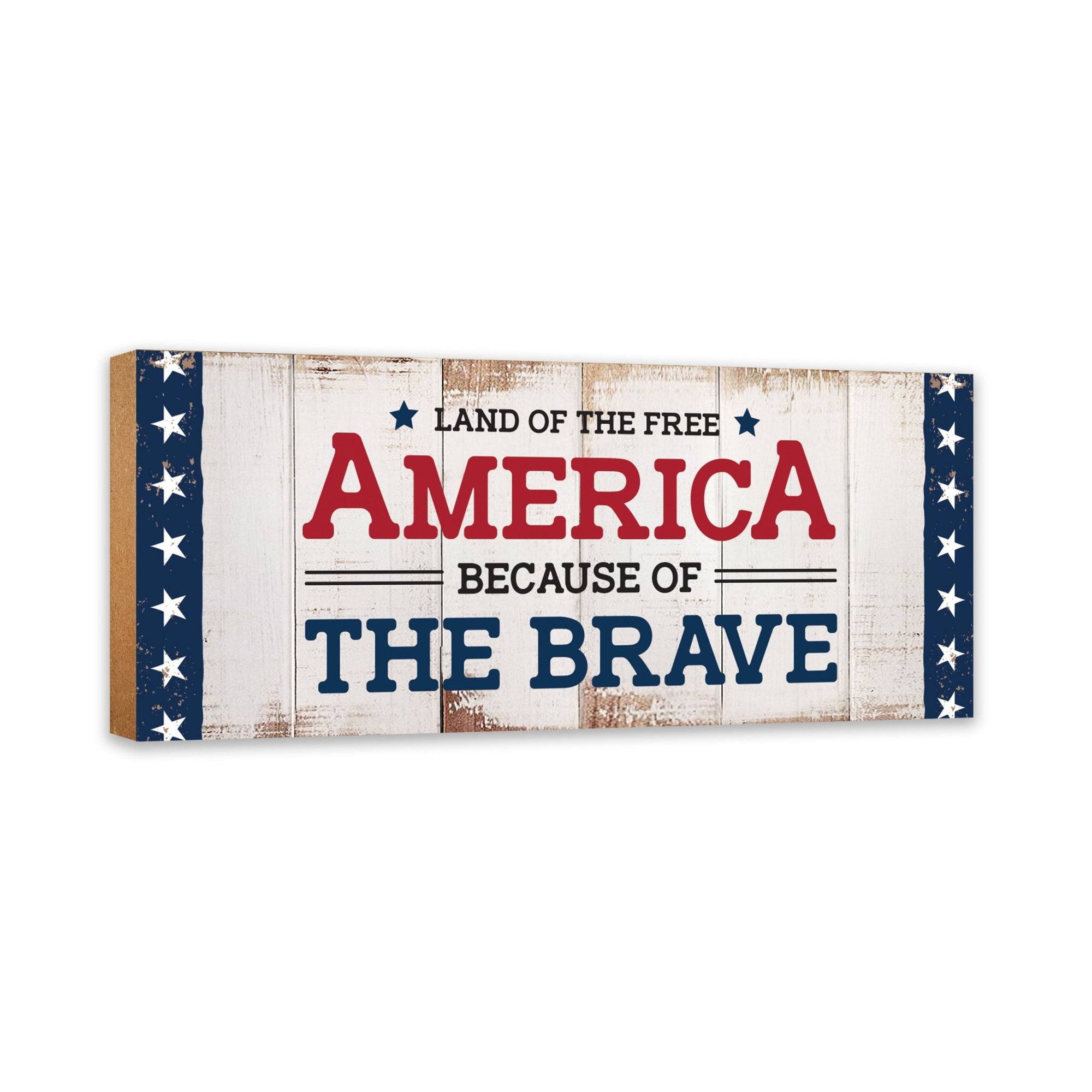 Wooden Americana Shelf Décor and Tabletop Signs - LifeSong Milestones