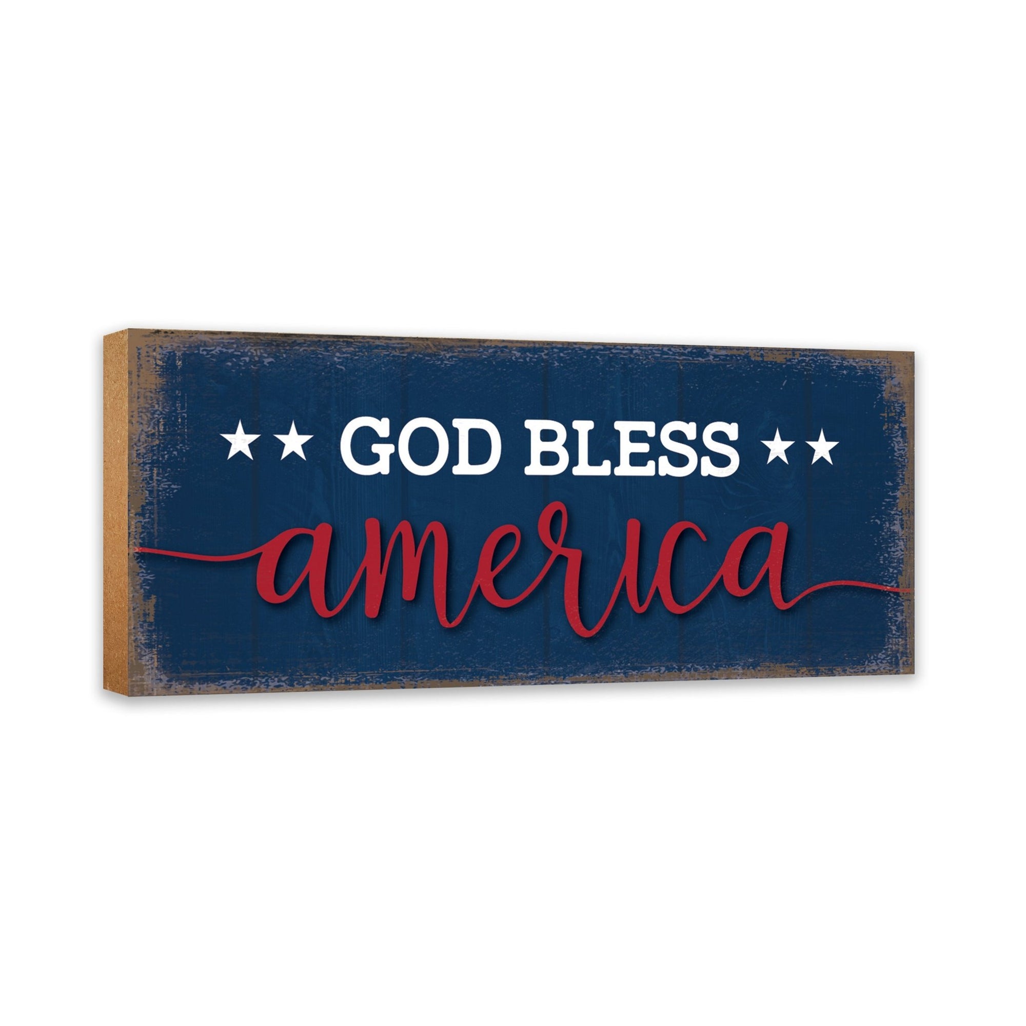 Wooden Americana Shelf Décor and Tabletop Signs - LifeSong Milestones