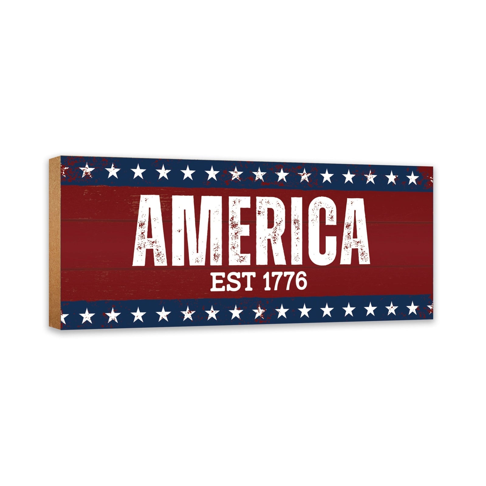 Wooden Americana Shelf Décor and Tabletop Signs - LifeSong Milestones