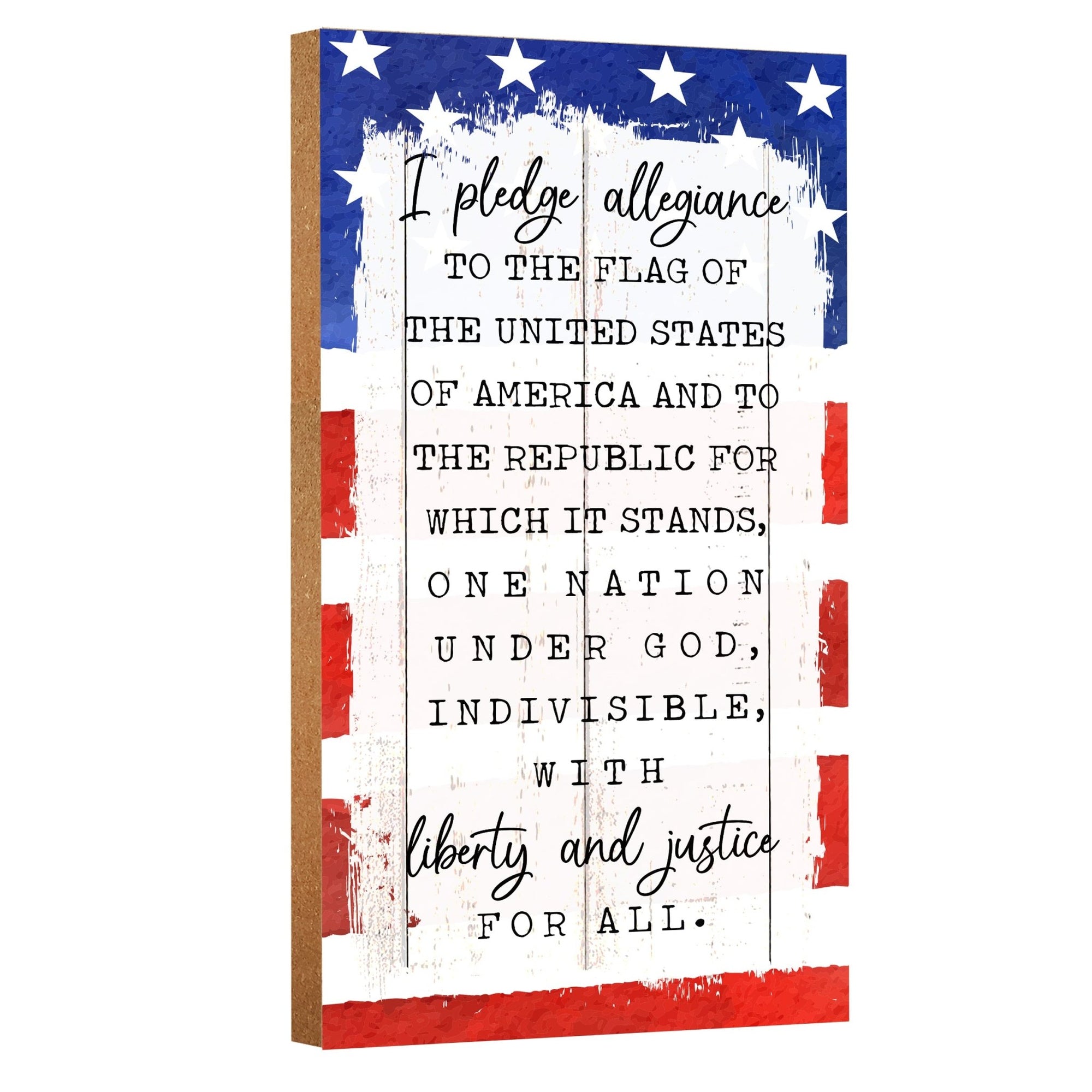 Wooden Americana Wall Plaque for Home Decorations - LifeSong Milestones