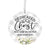 Wooden Baptism Hanging Ornament Gift for Godchild - Dedicated In Christ - LifeSong Milestones